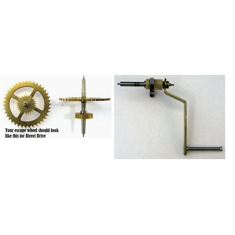 Hermle Verges - 1in Pin - A Measurement 19mm - For Movement 451/1151/1161/2061 Direct Drive Sec Hand Feat. – part HV80B