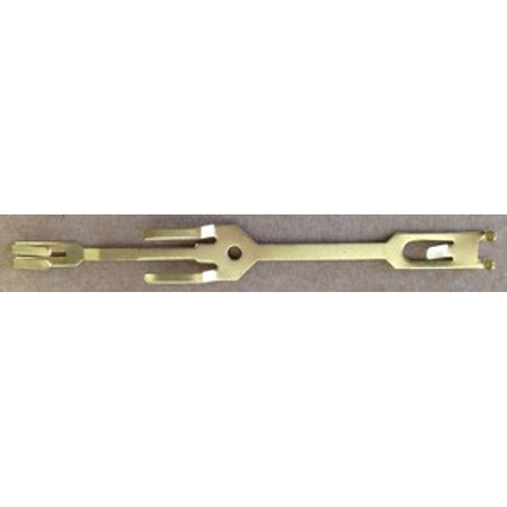 Pendulum Hanger 5 1/16 in for Orig. Urgos UW32 MFG movts goes with R-004LH pin type suspension springs – part UPH4/OLD