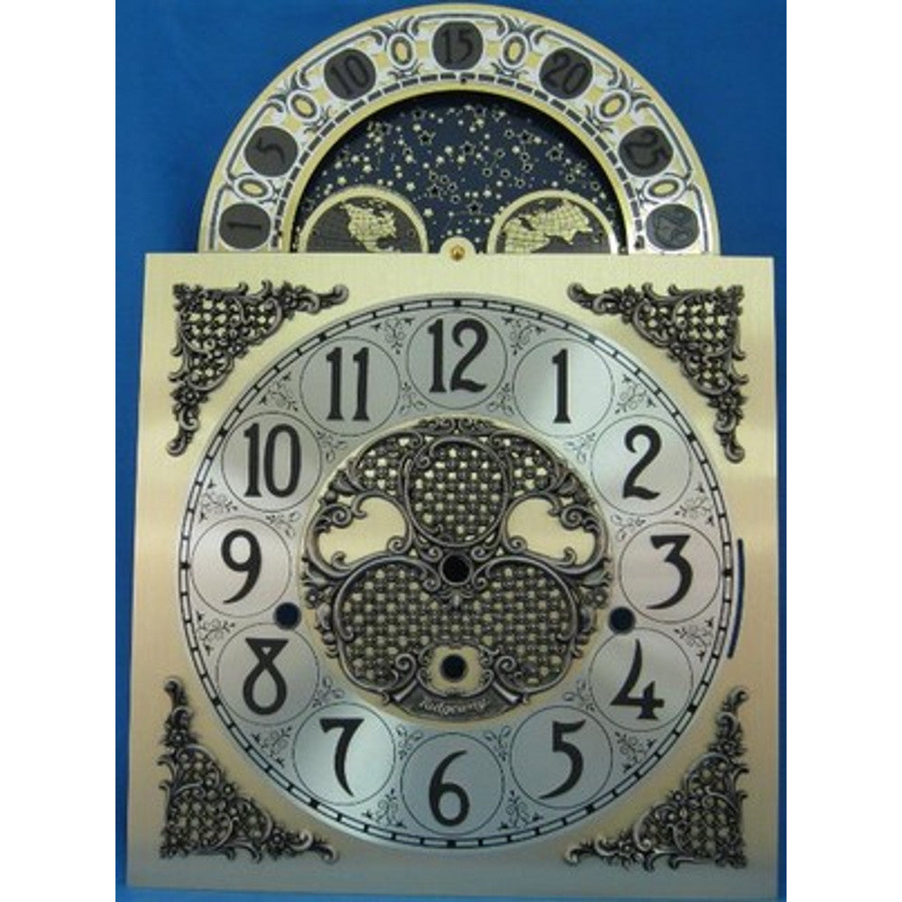 Dial-Grandfather Shape- for Hermle 1161-853 Movt.- 11in W x 15.5in H – part RWD063