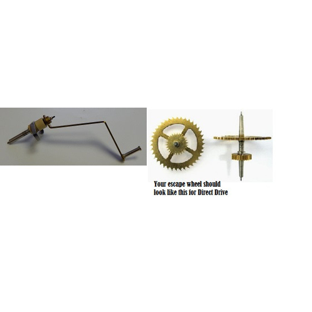 Hermle Verges - 1/2in Pin - A Measurement 35mm - For Movement 451/1151/1161/2061 Direct Drive Sec Hand Feat. – part HV84B