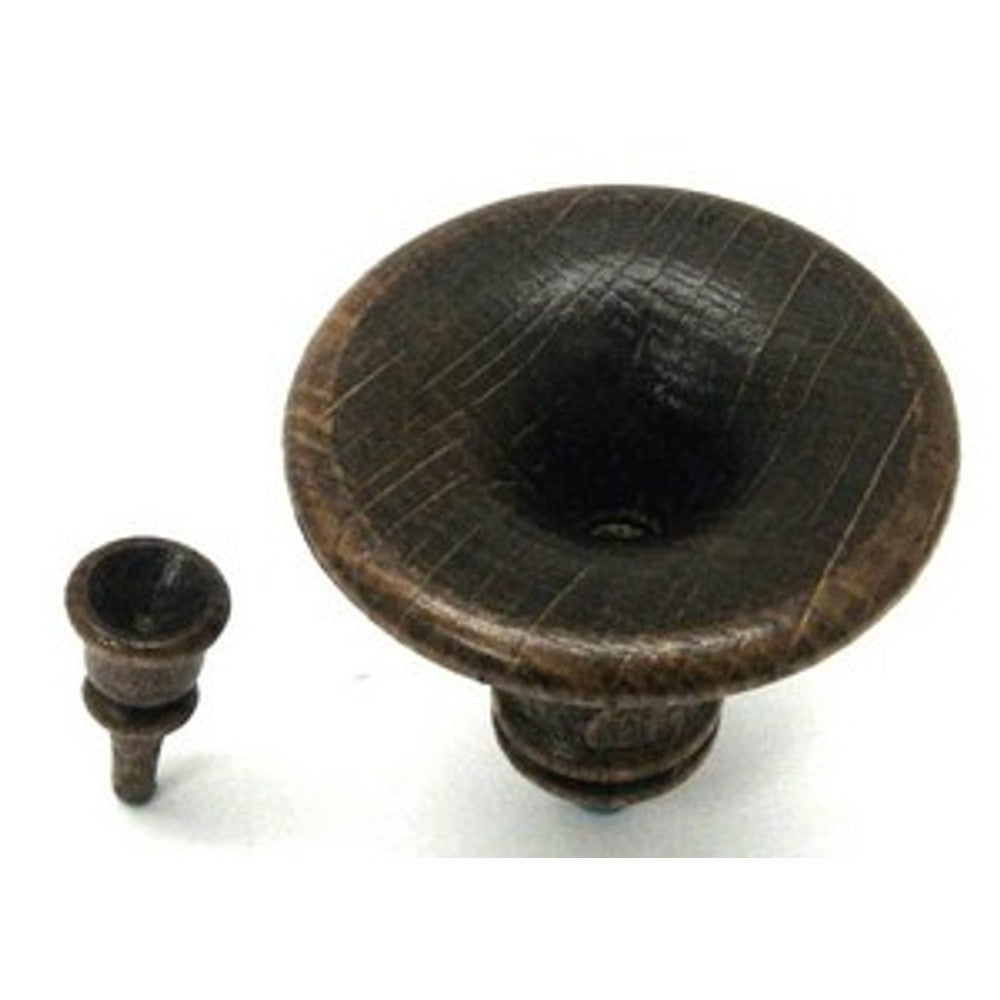 Cuckoo Horn & Mouth Piece - Size 2 1/8in - Wood - Finish Stained Walnut – part AHM55