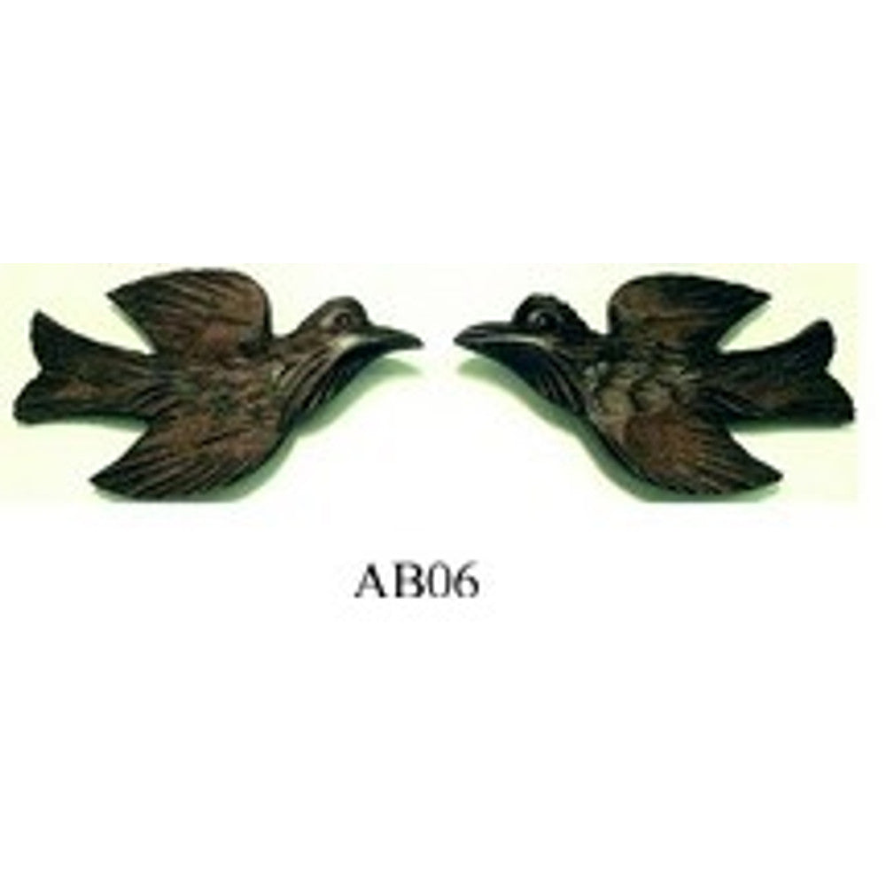 Wood Birds - Used on front of case - 1 pair – part AB06