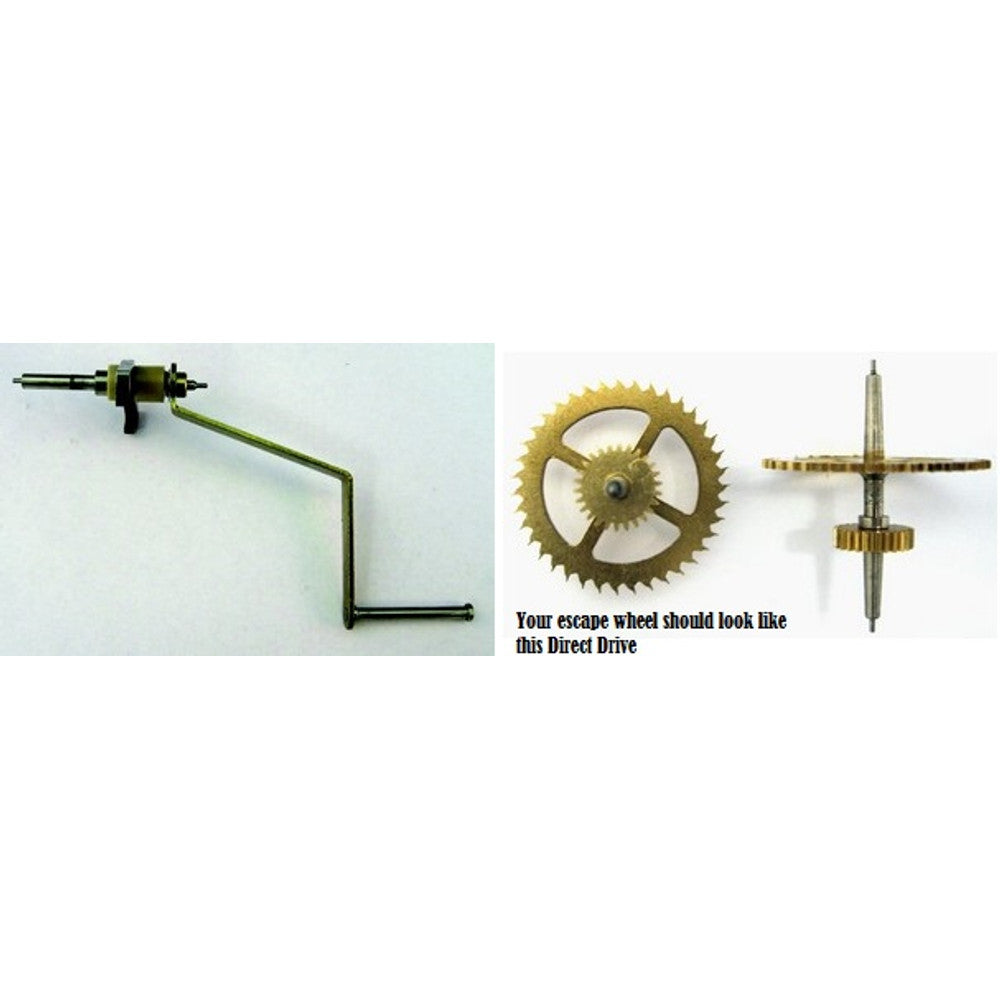 Hermle Verges - 1in Pin - A Measurement 45mm - For Movement 451/1151/1161 with Direct Drive Sec. Hand only – part HV153