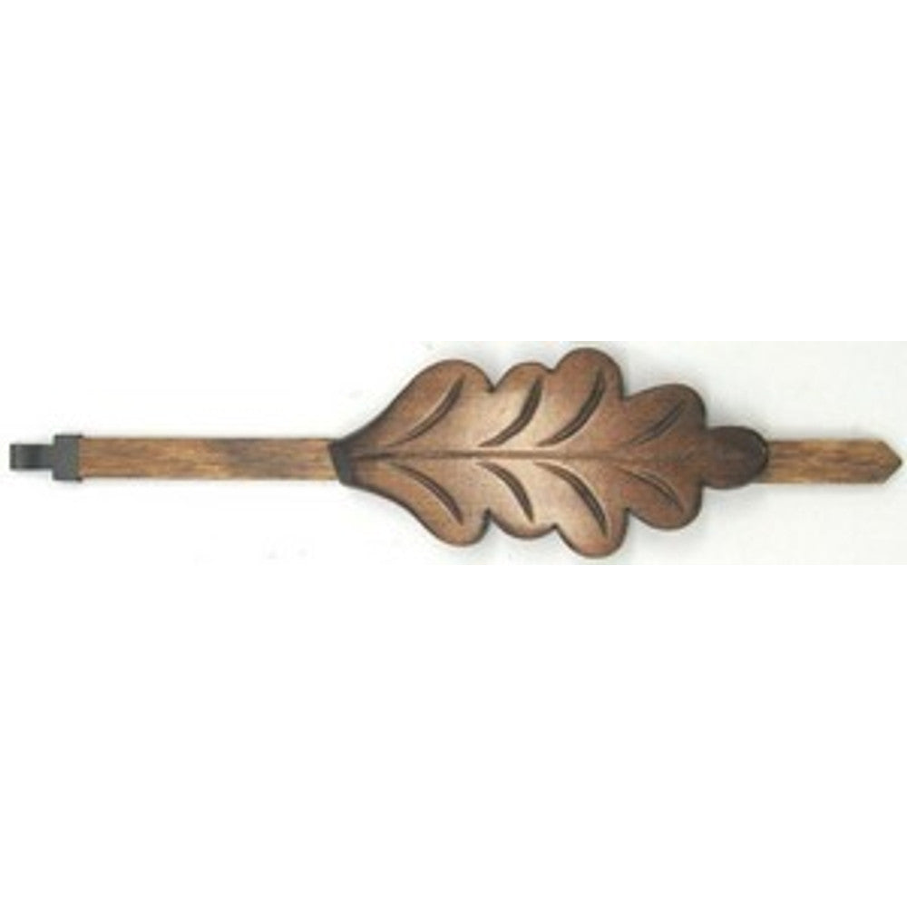 Oak Leaf Style Cuckoo Pendulum - Length 8in - For 8 day movement - Walnut Finish – part AP21