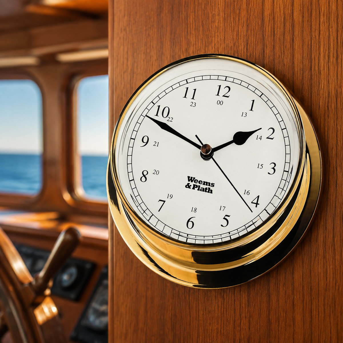 Weems & Plath Endurance 125 Quartz Clock — lifestyle view