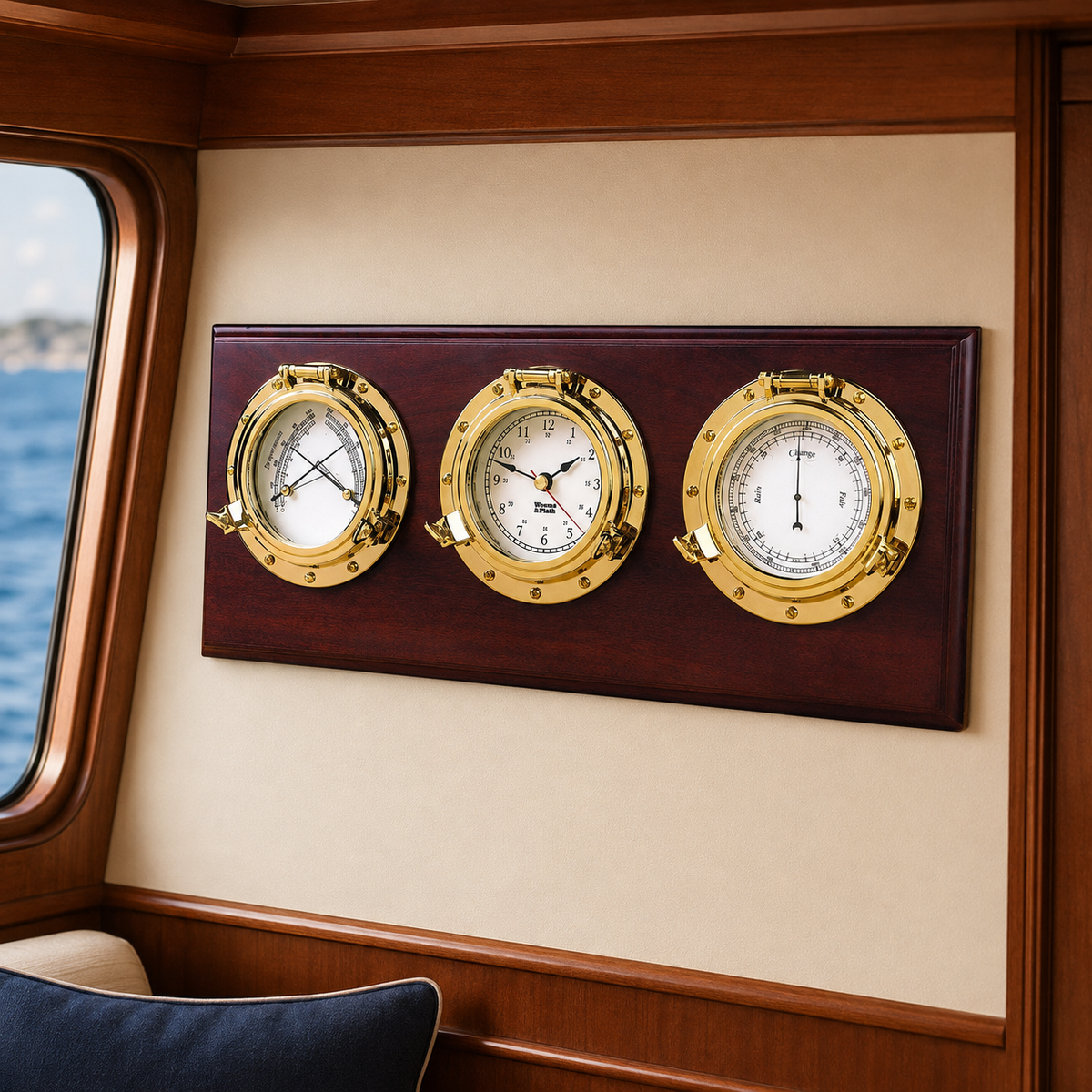 Weems & Plath Porthole Weather Center — lifestyle view