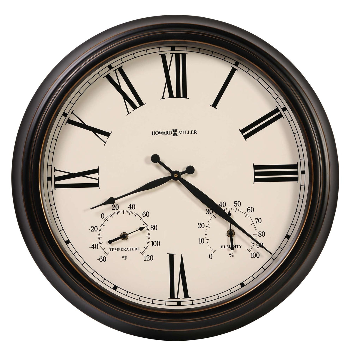 Howard Miller Aspen Outdoor Wall Clock 625677 - manufacturer view 5