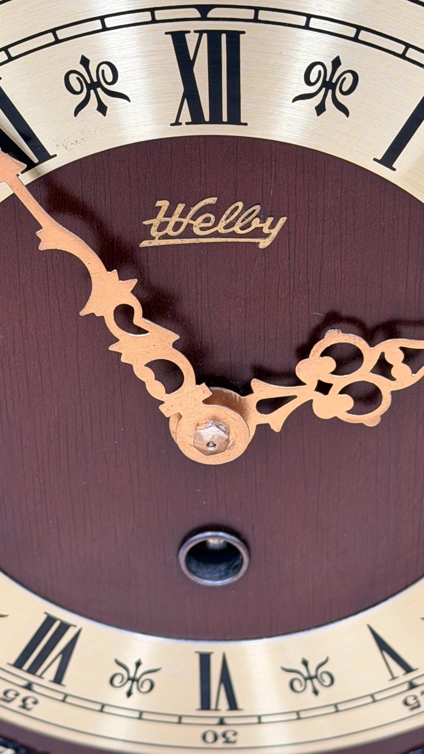 Vintage Welby Westminster Bracket Clock – German Hermle Movement – Freshly Cleaned & Oiled