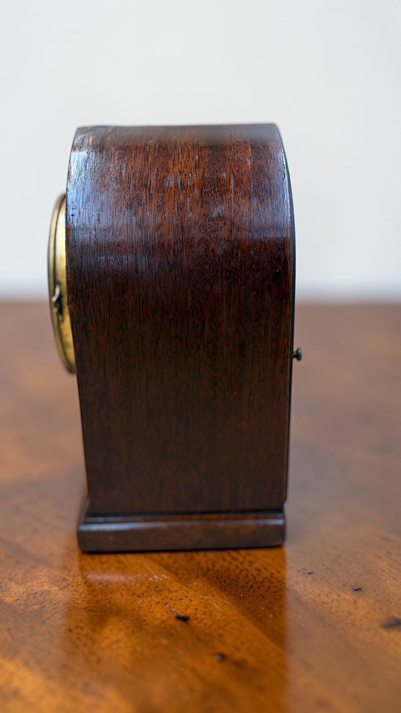 Antique Seth Thomas Tambour Mantel Clock – Original Finish – Time & Strike – Working – c. 1940s