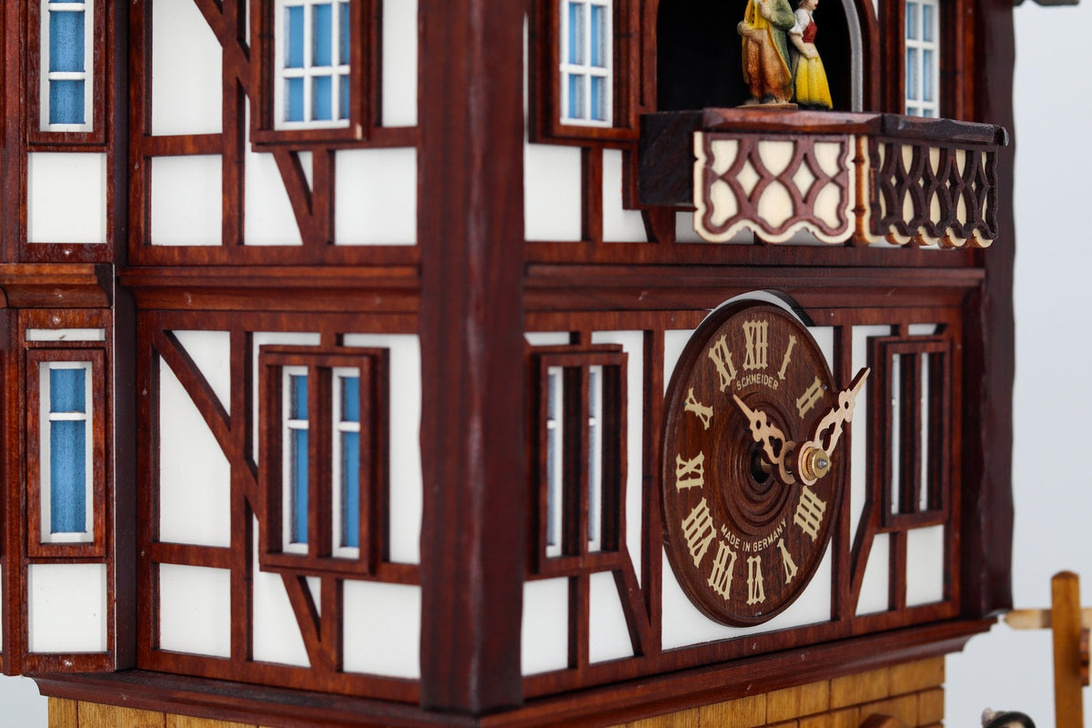 Anton Schneider 8TMT 1220/9 Town Hall Alsfeld cuckoo clock, detail view