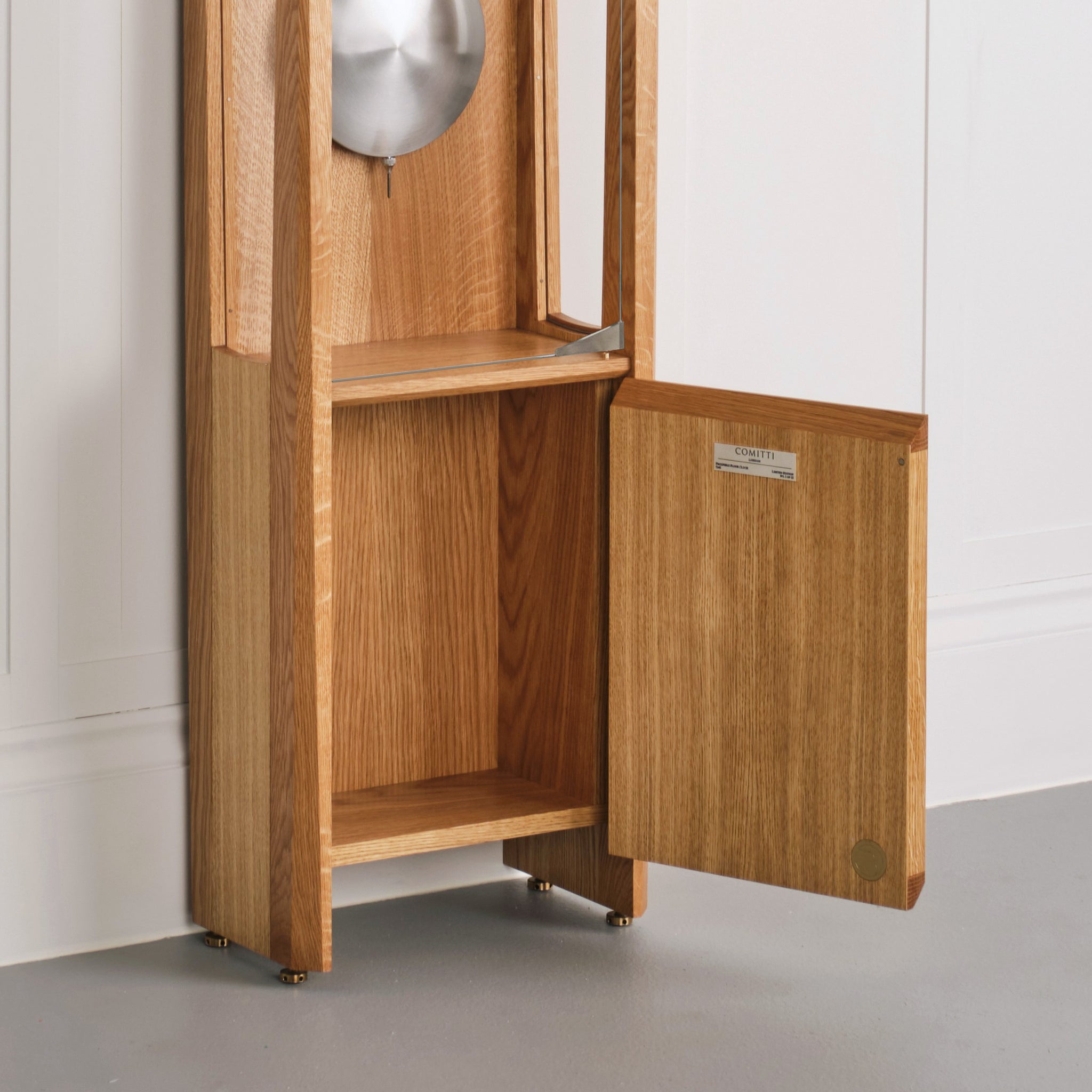 Comitti The Froxfield Floor Clock – Natural Oak – product view 2