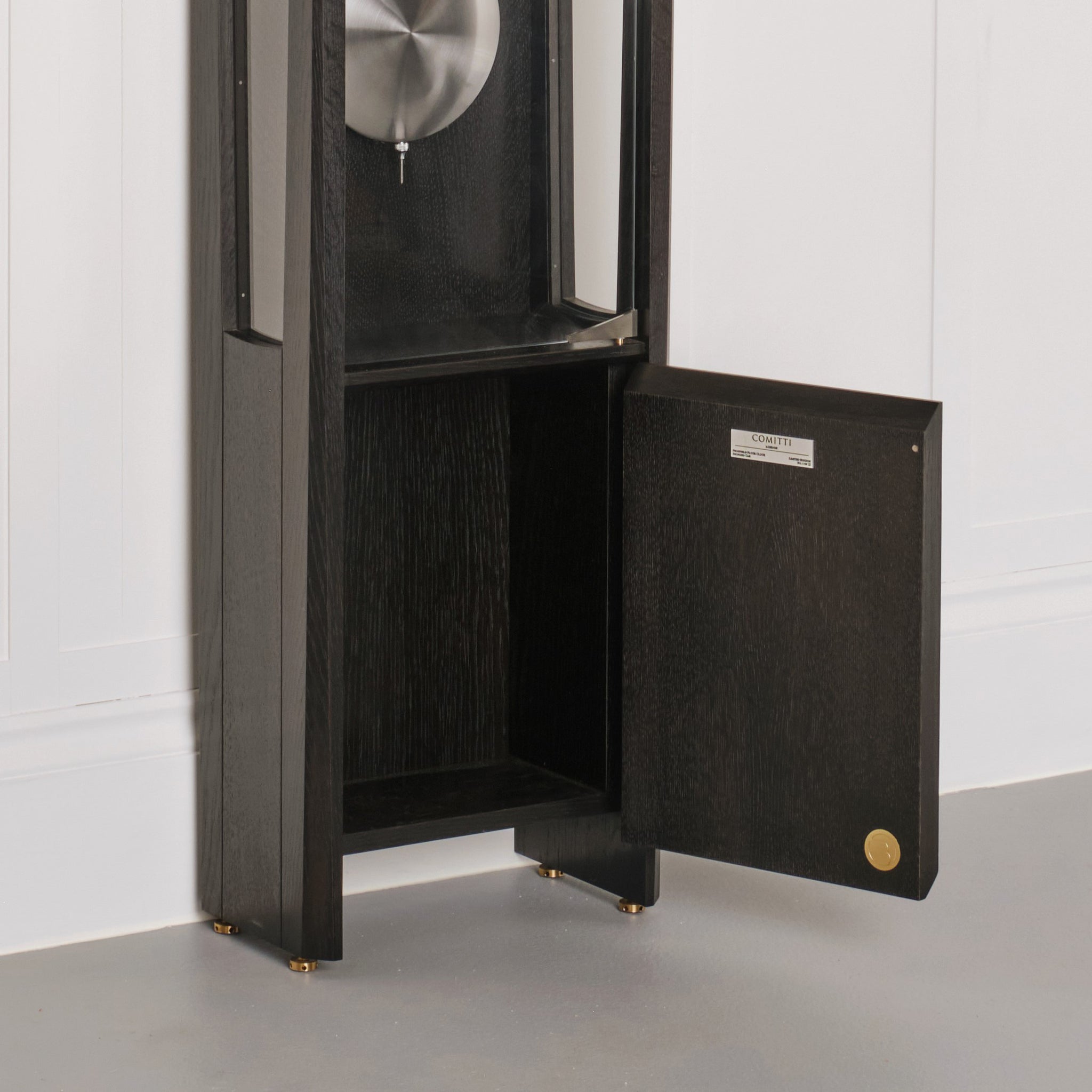 Comitti The Froxfield Floor Clock – Black Oak – product view 2