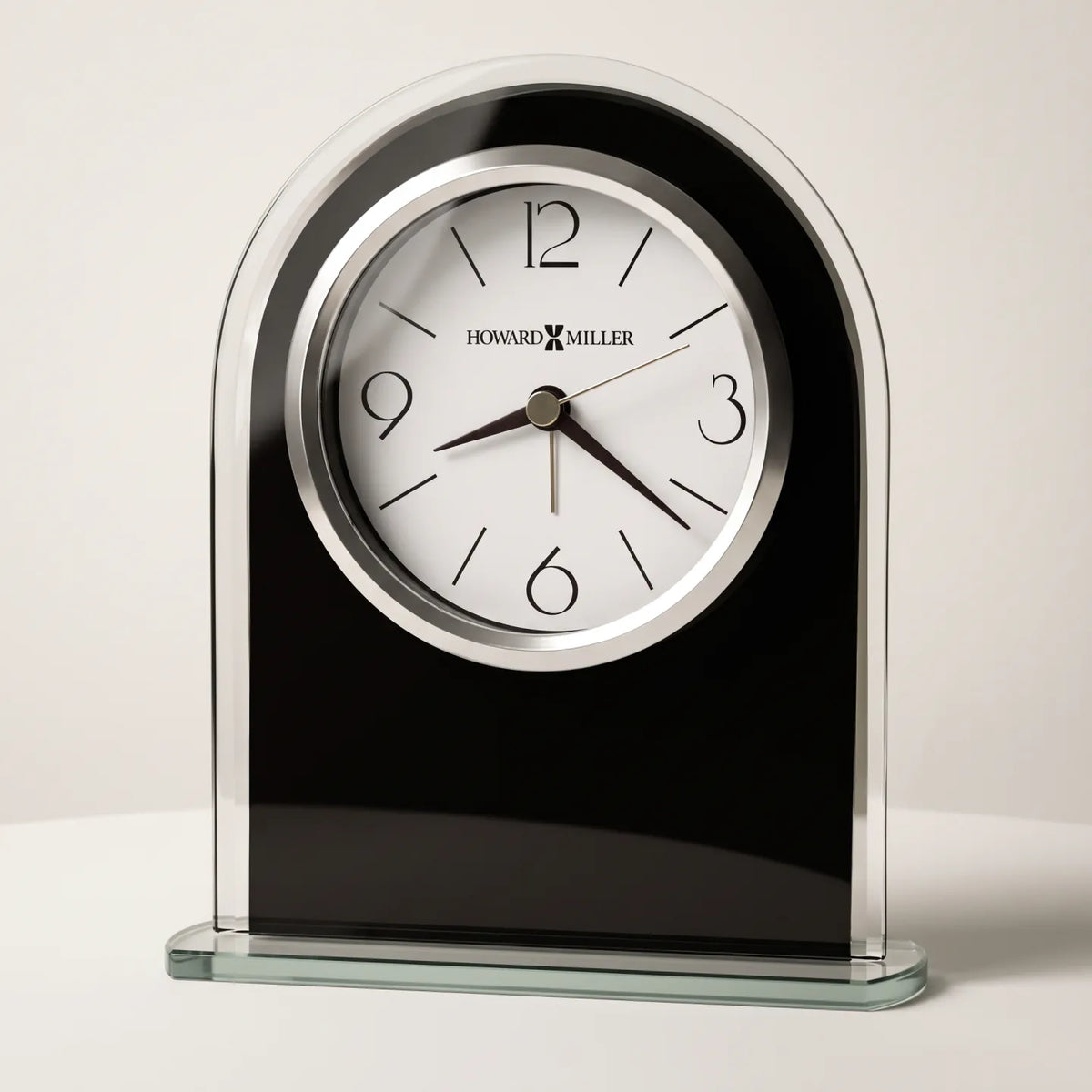 Howard Miller Ebony Luster Tabletop Clock 645702 - product view