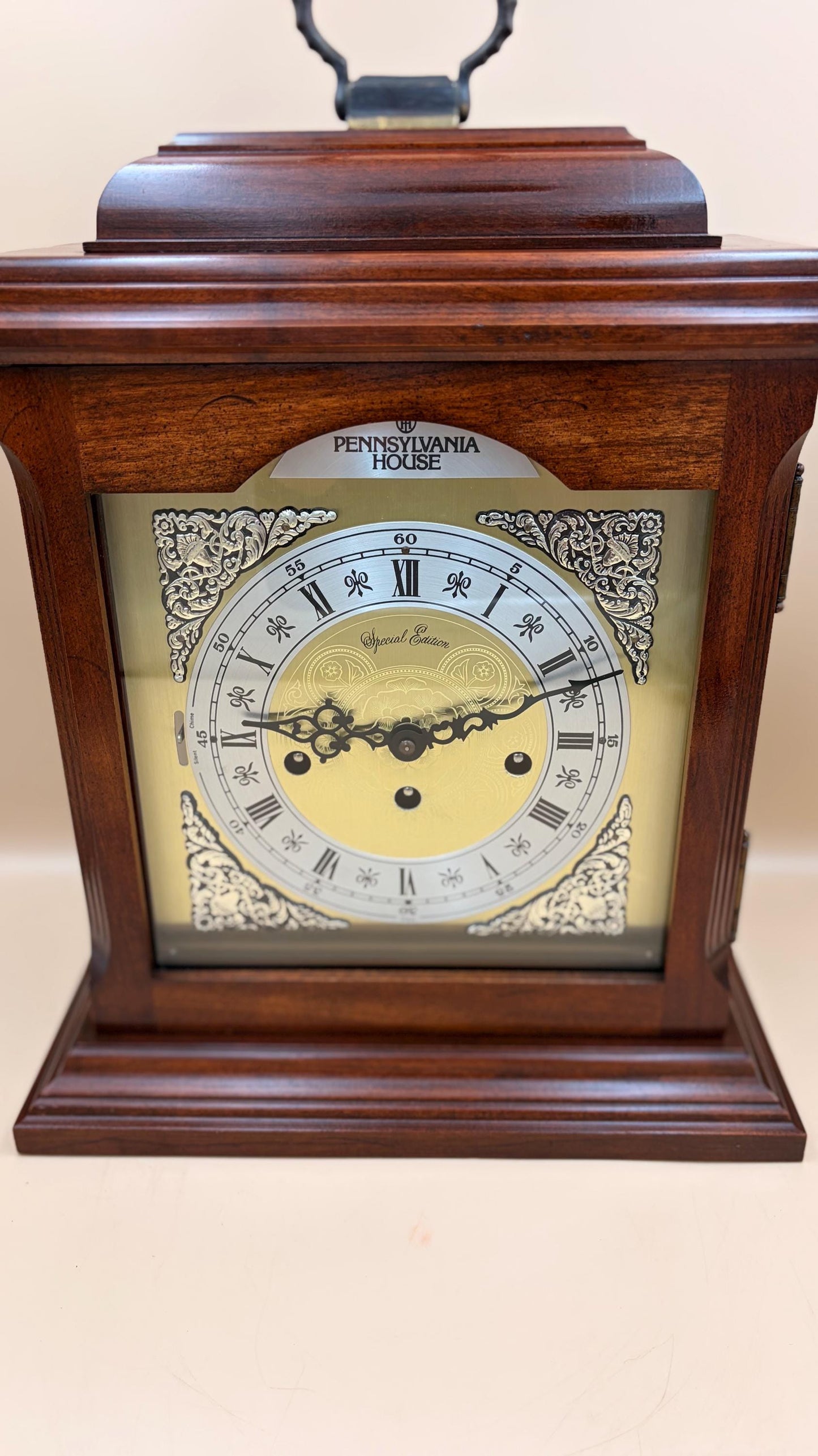 Pennsylvania House Mantel Clock – Brand New Hermle Movement – Westminster Chime – Heirloom Mechanical Bracket Clock