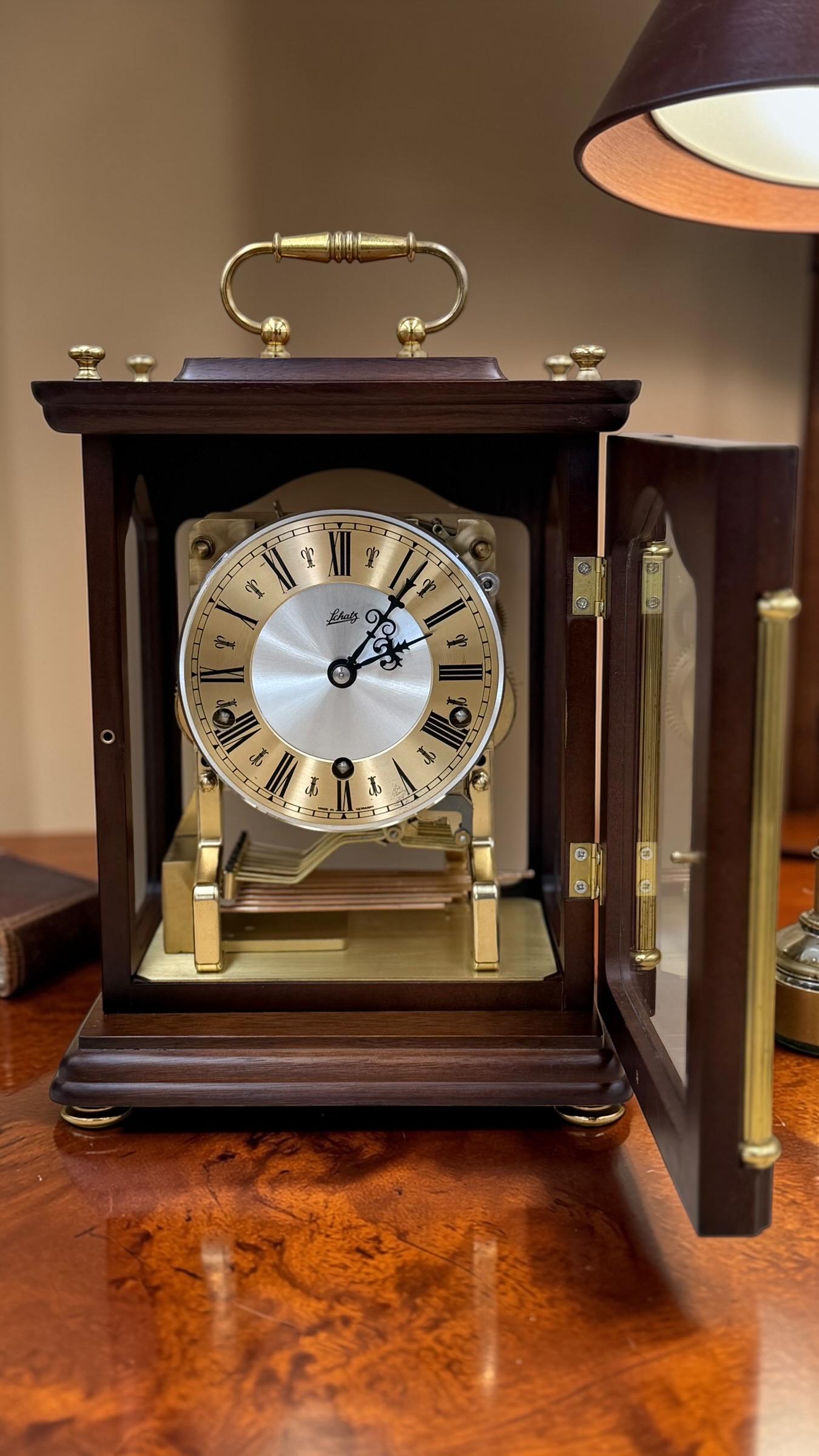 Vintage Schatz Triple-Chime Mantel / Bracket Clock