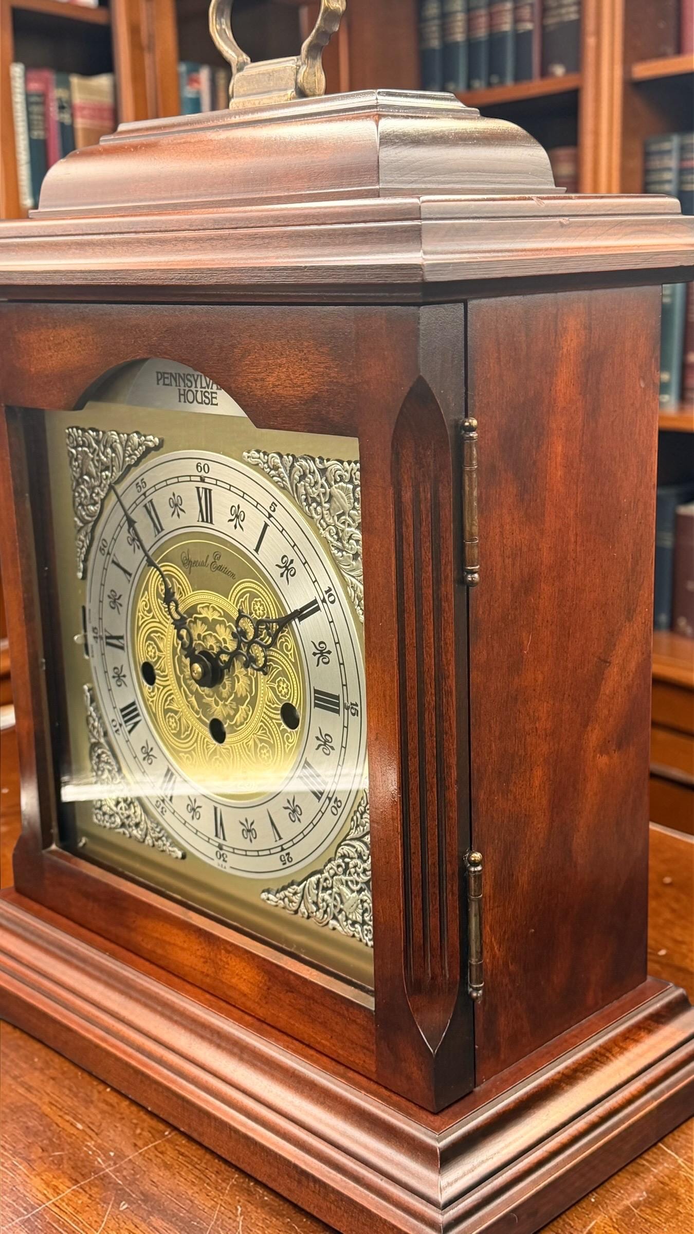 Vintage Pennsylvania House Special Edition Mantel Clock – Hermle Westminster Chime – As Found Working
