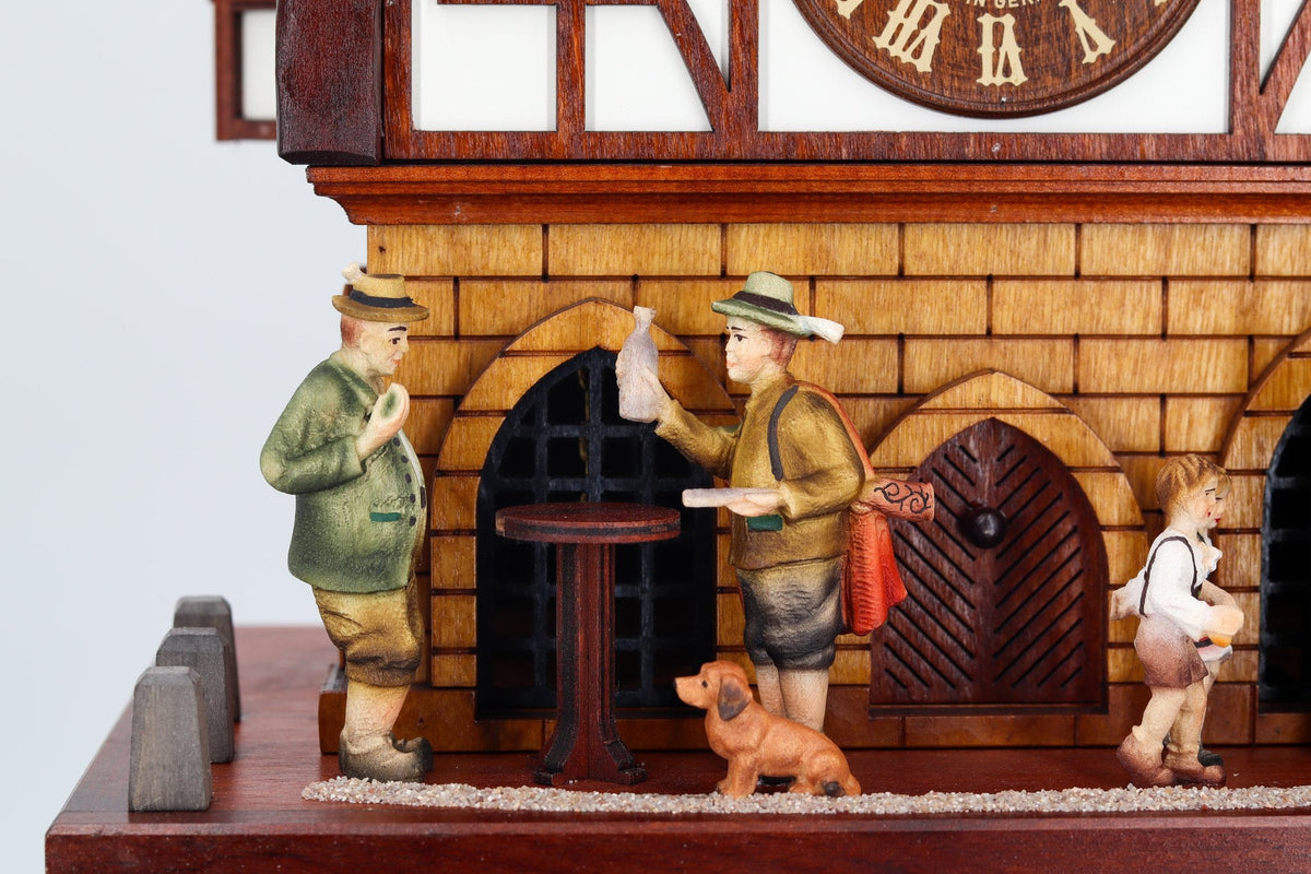 Anton Schneider 8TMT 1220/9 Town Hall Alsfeld cuckoo clock, detail view