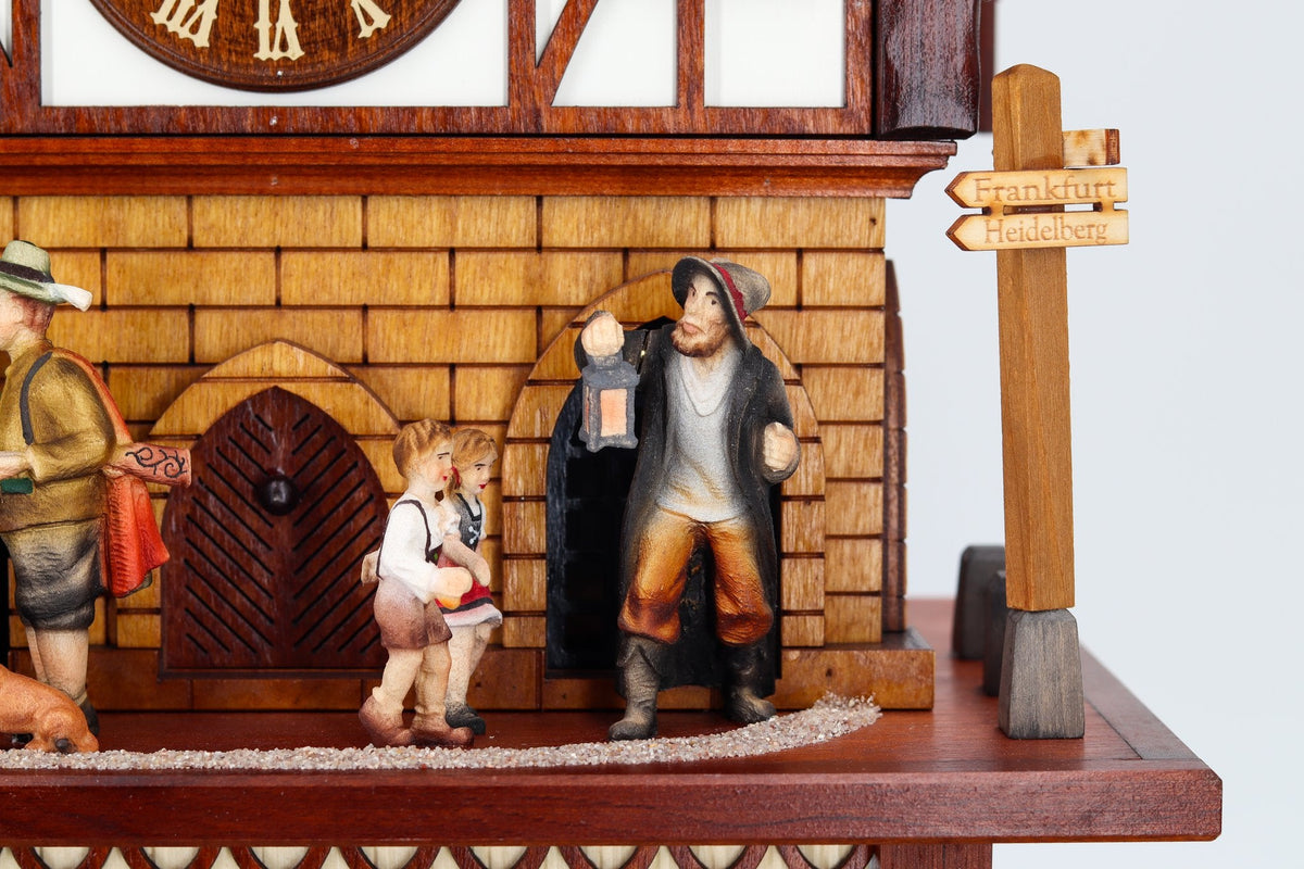 Anton Schneider 8TMT 1220/9 Town Hall Alsfeld cuckoo clock, detail view