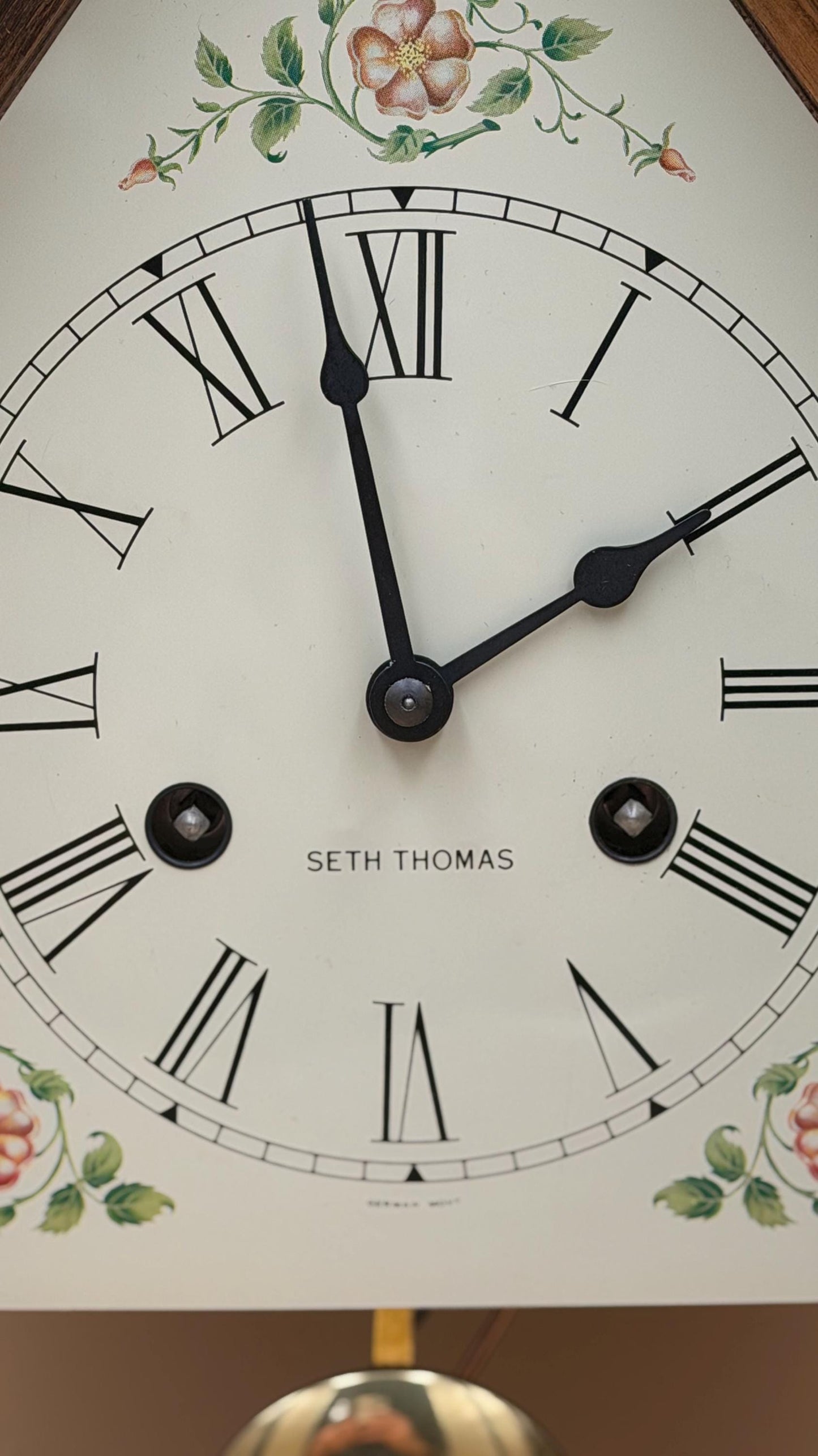 Vintage Seth Thomas Oak Mantel Clock – Gothic Style, Hour Strike