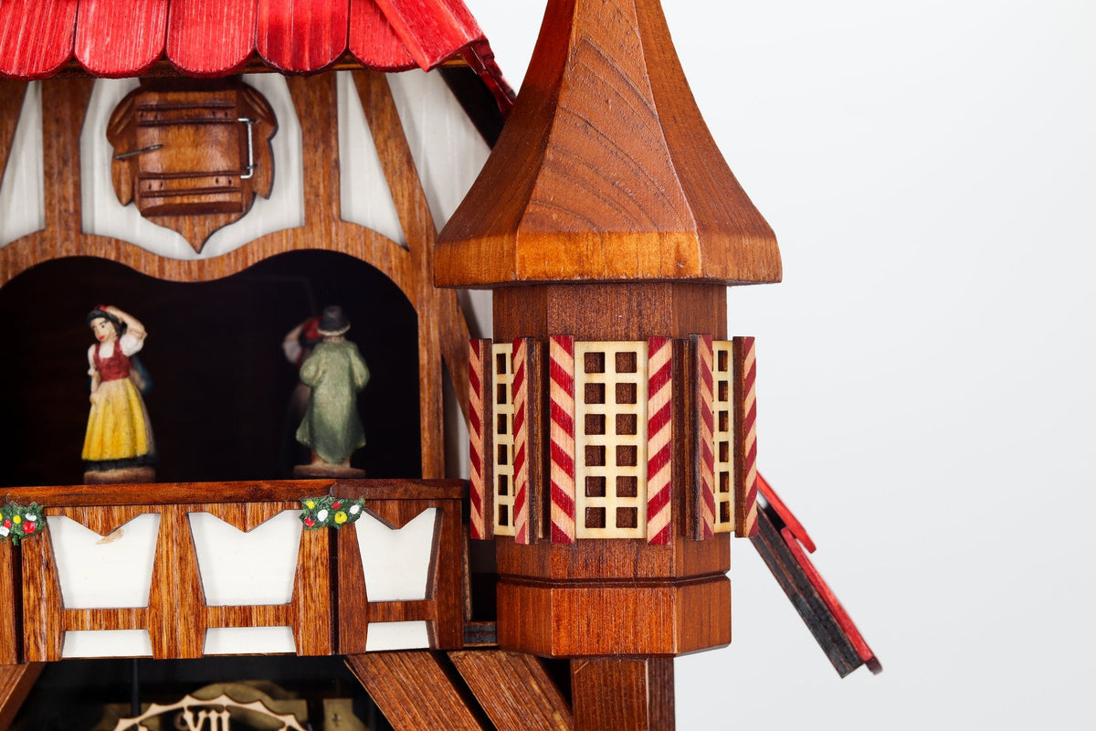 Anton Schneider 8TMT 1021/9 Town Hall Michelstadt cuckoo clock, detail view