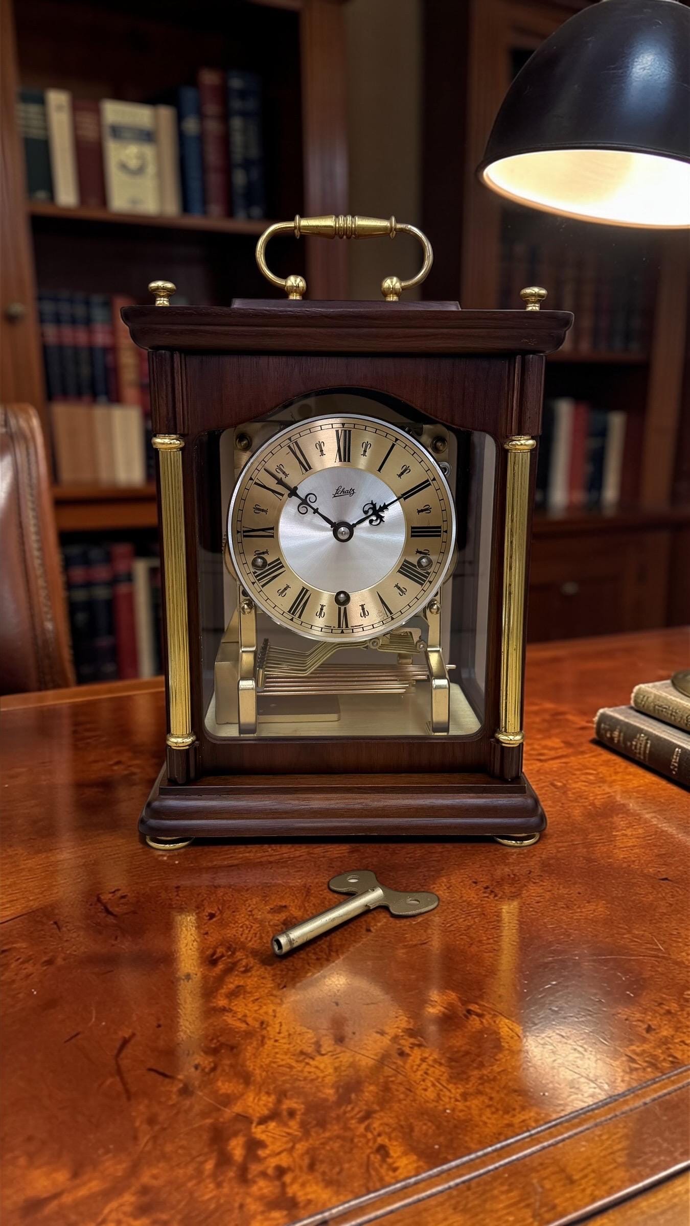 Vintage Schatz Triple-Chime Mantel / Bracket Clock