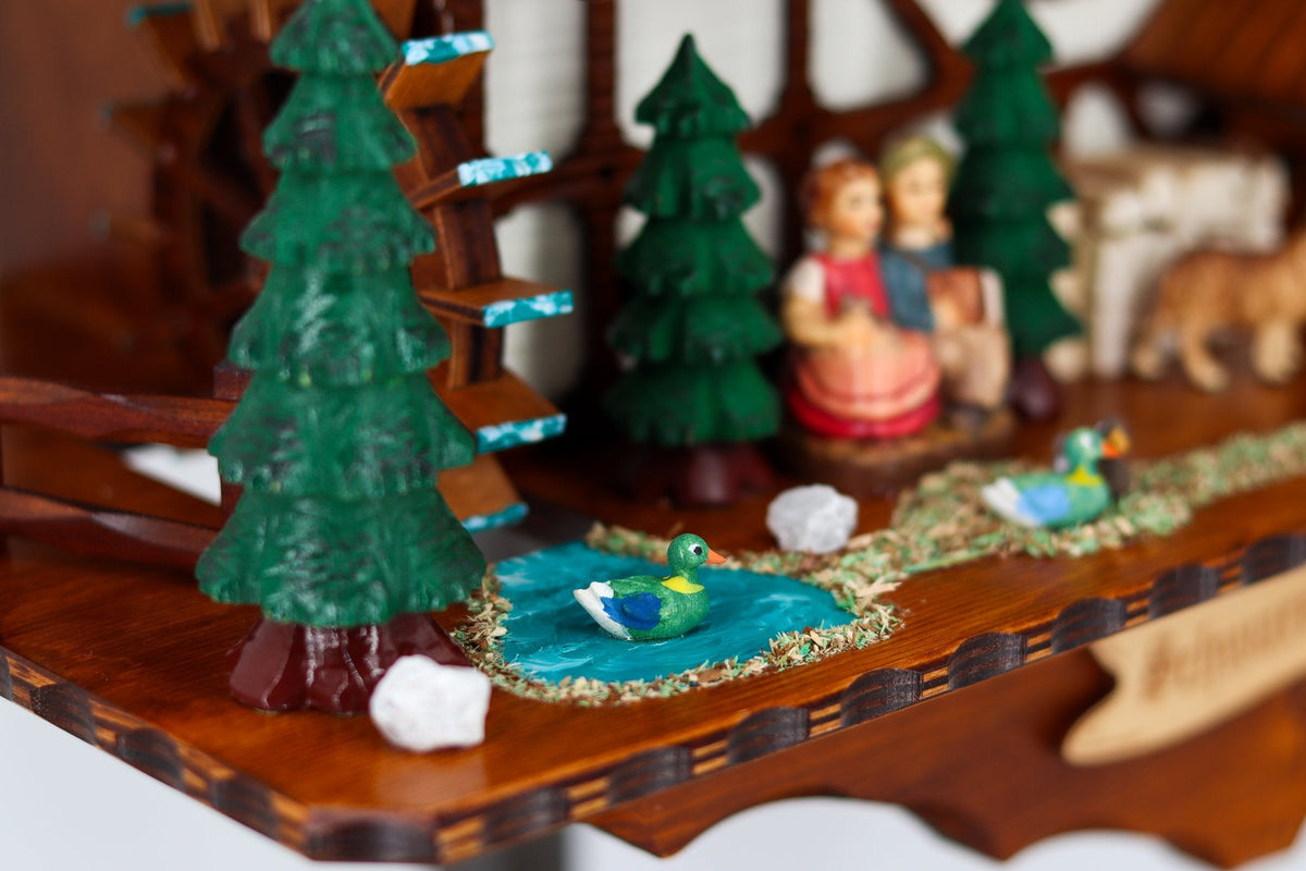 Anton Schneider 8TMT 1565/9 Black Forest Farm cuckoo clock, detail view