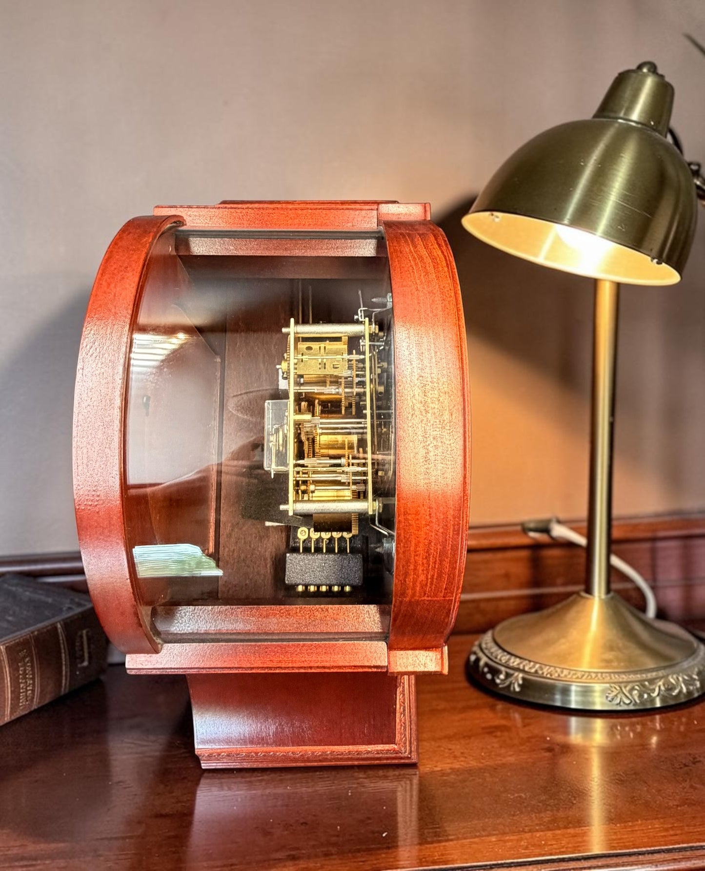 Howard Miller Barrett Mantel Clock – 76th Anniversary Edition – NOS – Kieninger German Mechanical Westminster Chime – Beveled Glass