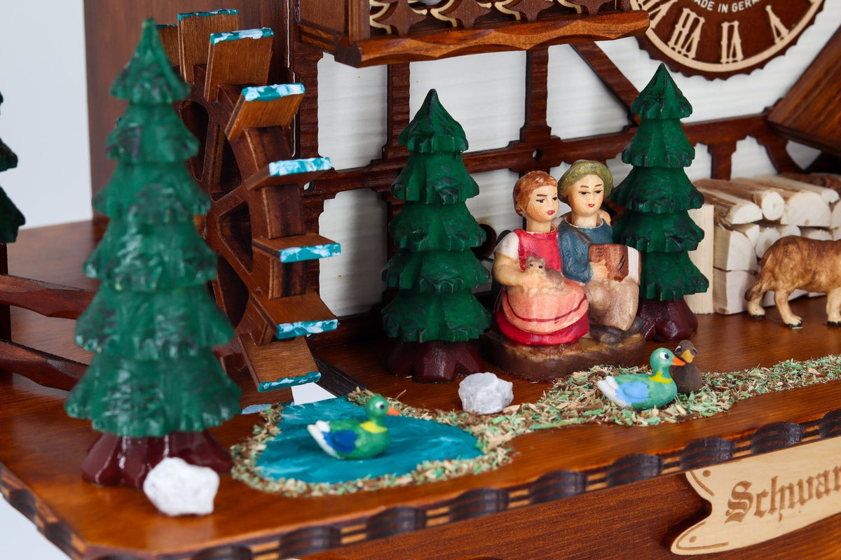 Anton Schneider 8TMT 1565/9 Black Forest Farm cuckoo clock, detail view