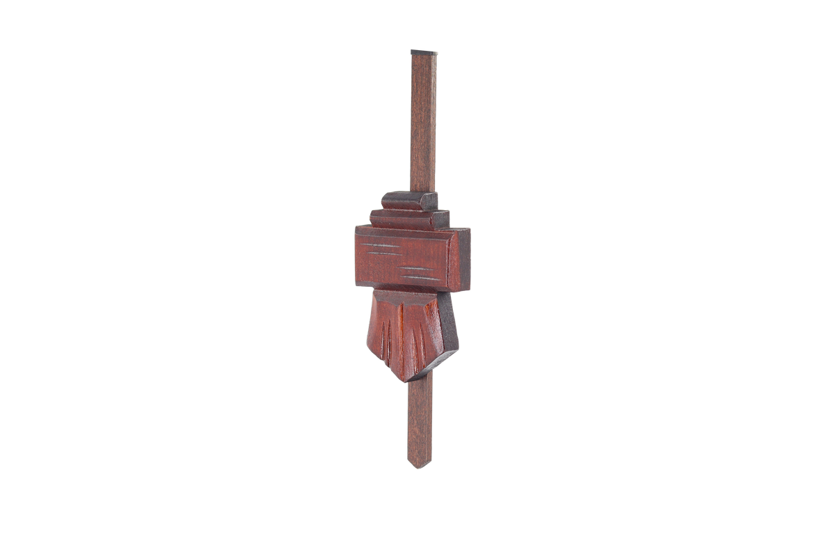 Anton Schneider 1695/9 Woodchopper cuckoo clock, pendulum detail