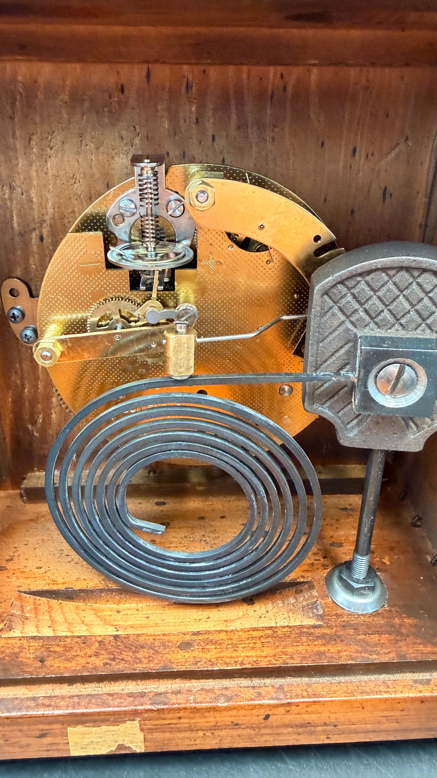 Antique P.F. Bollenbach Mantel Clock – Mechanical Wind Up Clock