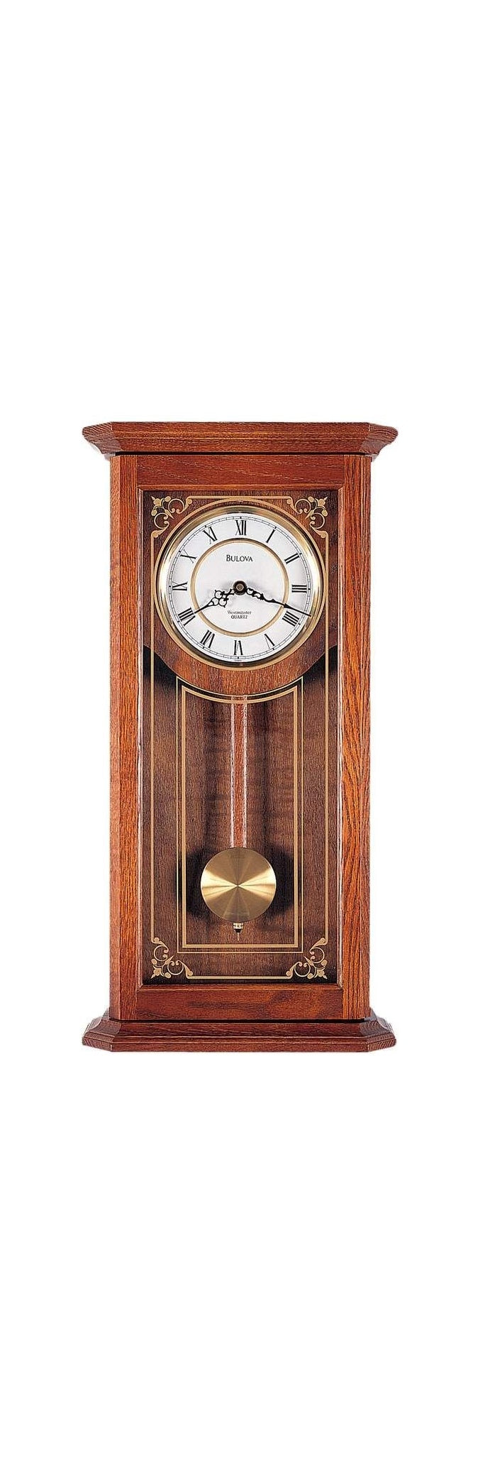 Bulova Cirrus Westminster Chime Pendulum Wall Clock – New Old Stock Oak Case