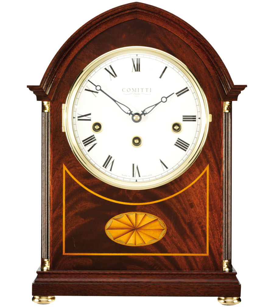 Comitti The Regency Lancet Mantel Clock – Westminster Chime – front view
