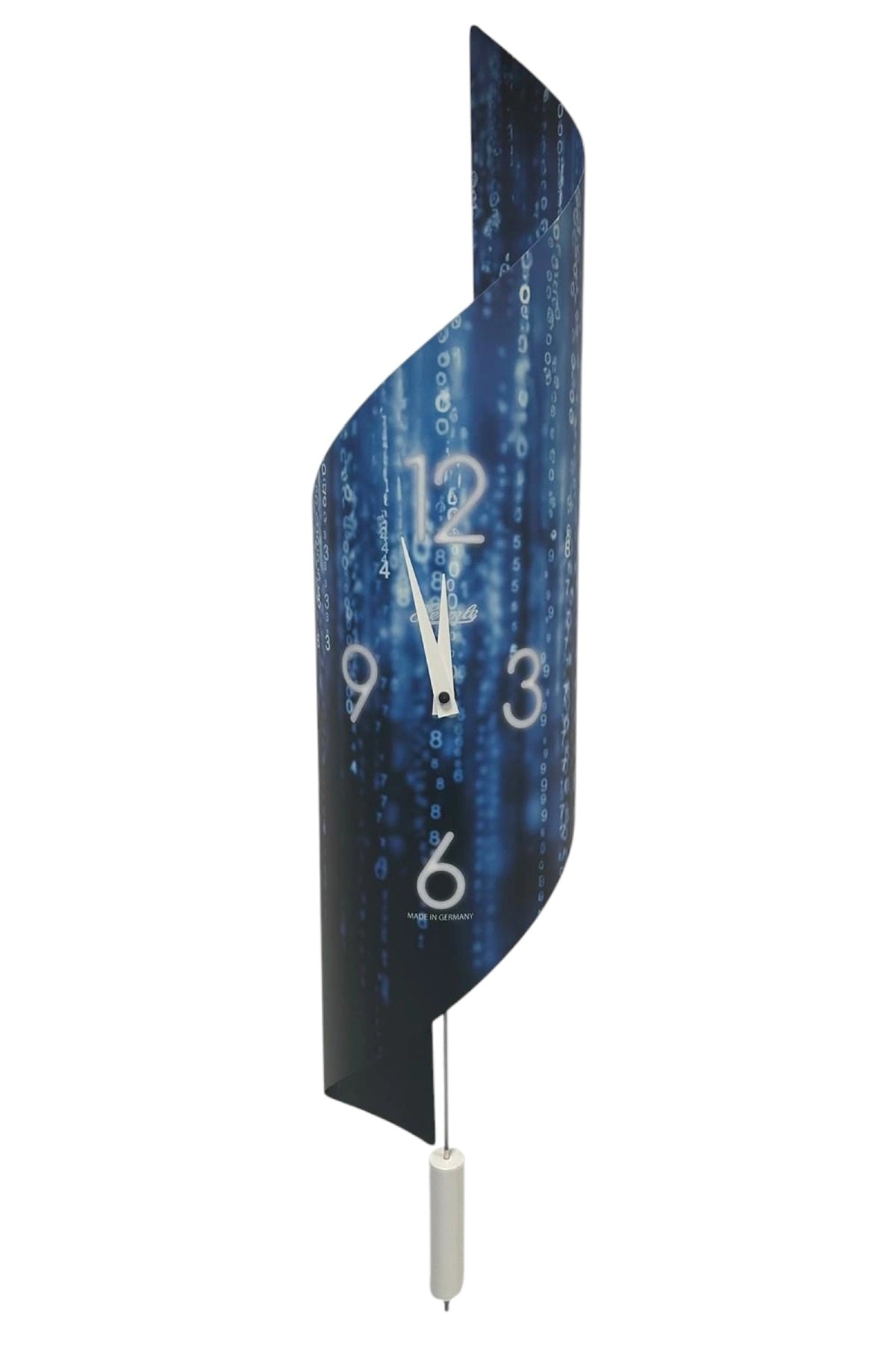Hermle Lorna Wall Clock - Black/White Wings