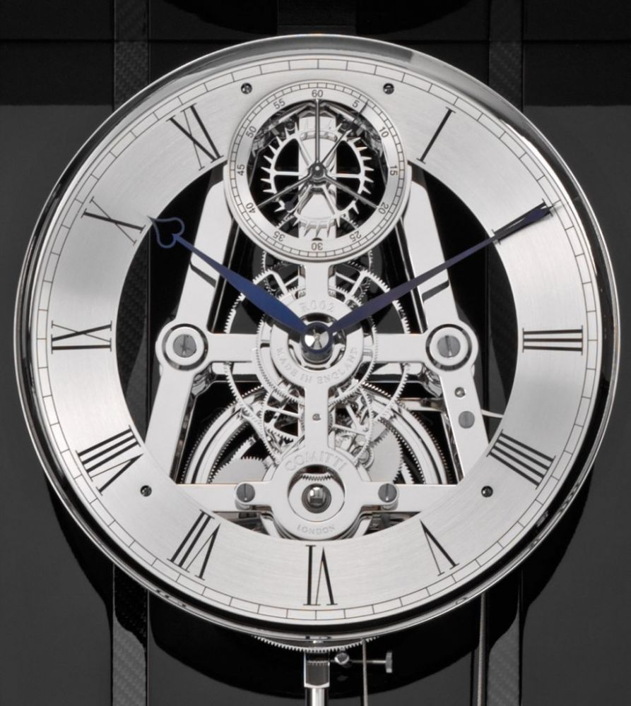 Comitti The Greenwich Regulator – Black Lacquer & Carbon Fibre – product view 2