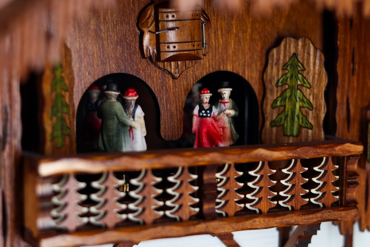 Anton Schneider 8TMT 1565/9 Black Forest Farm cuckoo clock, detail view