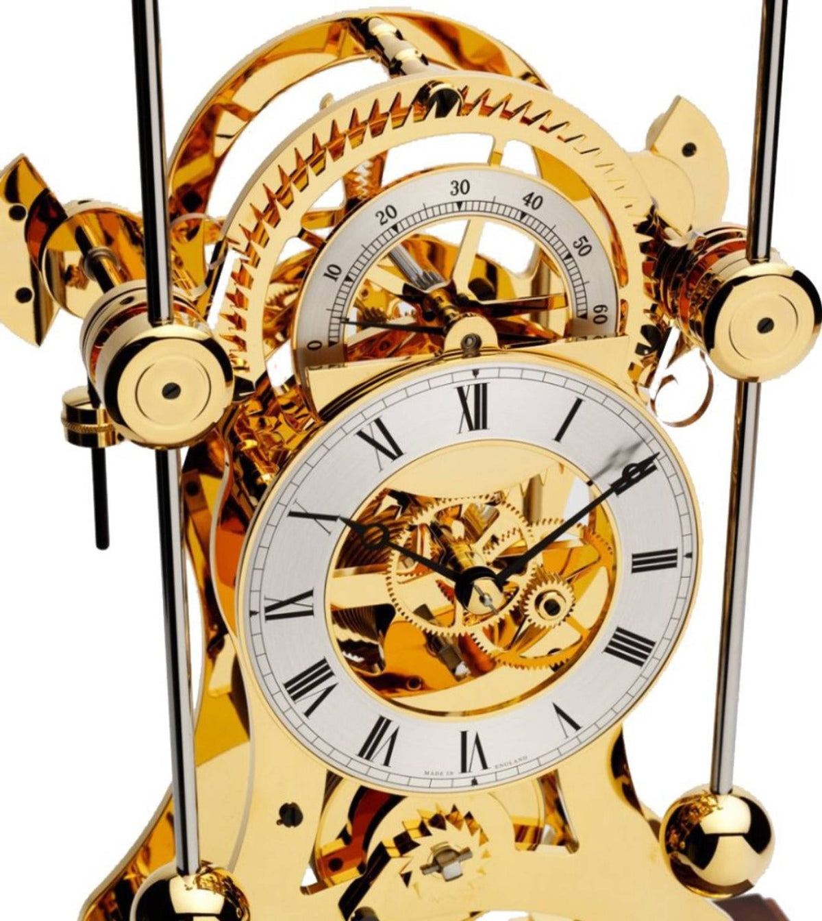 Comitti The Navigator – Gold & Burr Walnut – craftsmanship detail 1