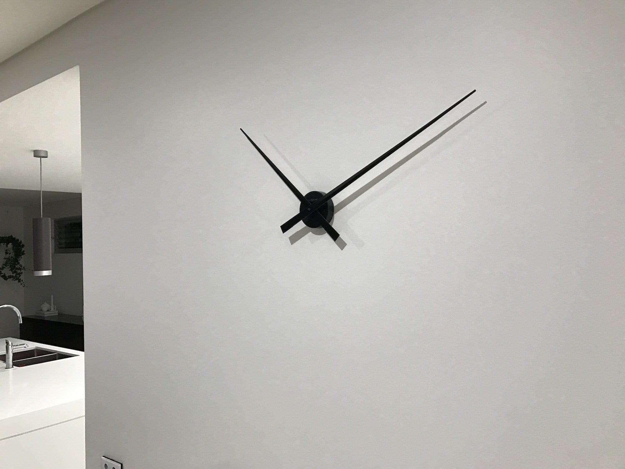 Hands Large Wall Clock – Minimalist Frameless | 33.5 Inch Silent