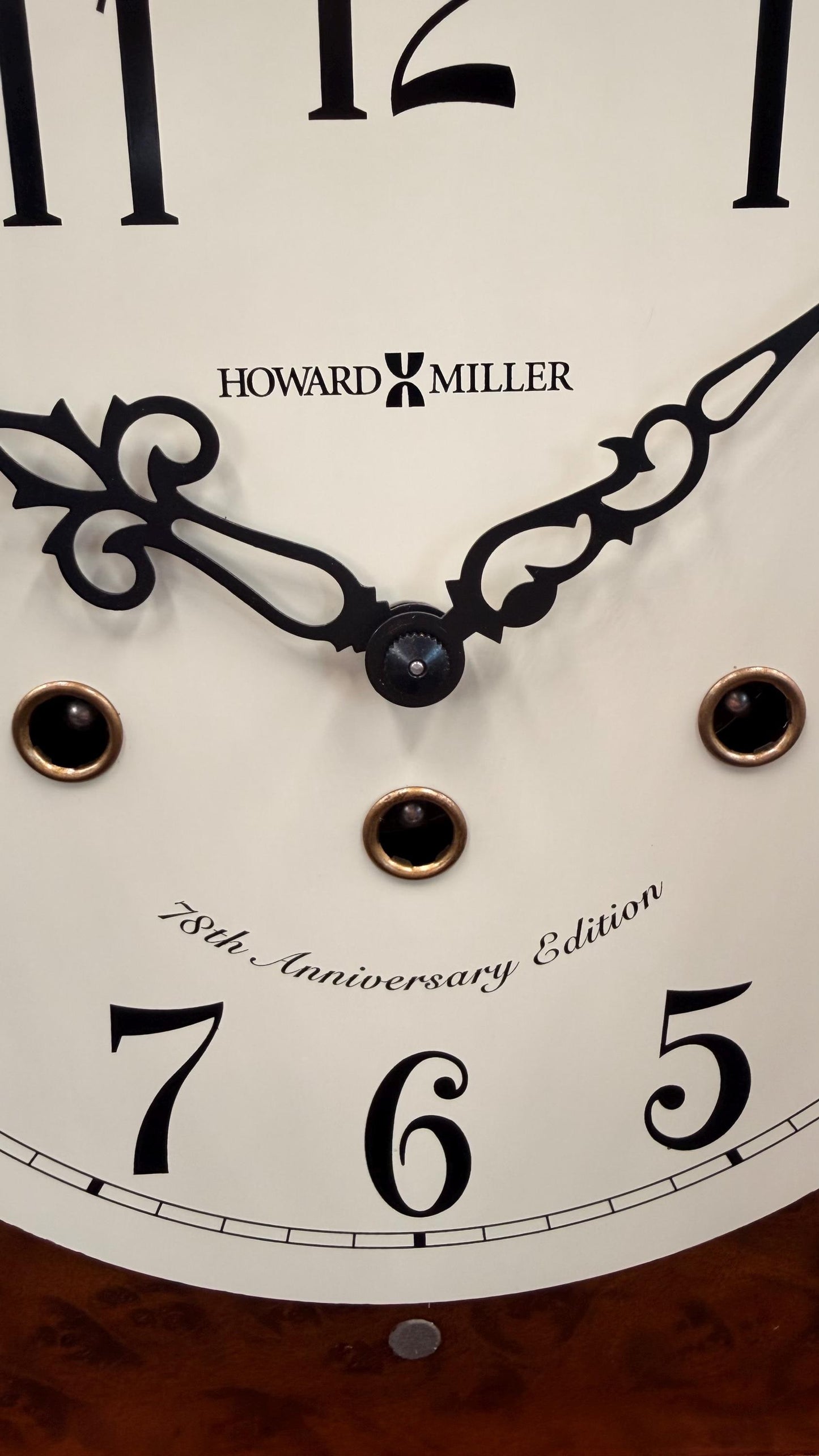 Howard Miller Hadley 78th Anniversary Edition - Burl Wood Mantel Clock – Kieninger Westminster Chime