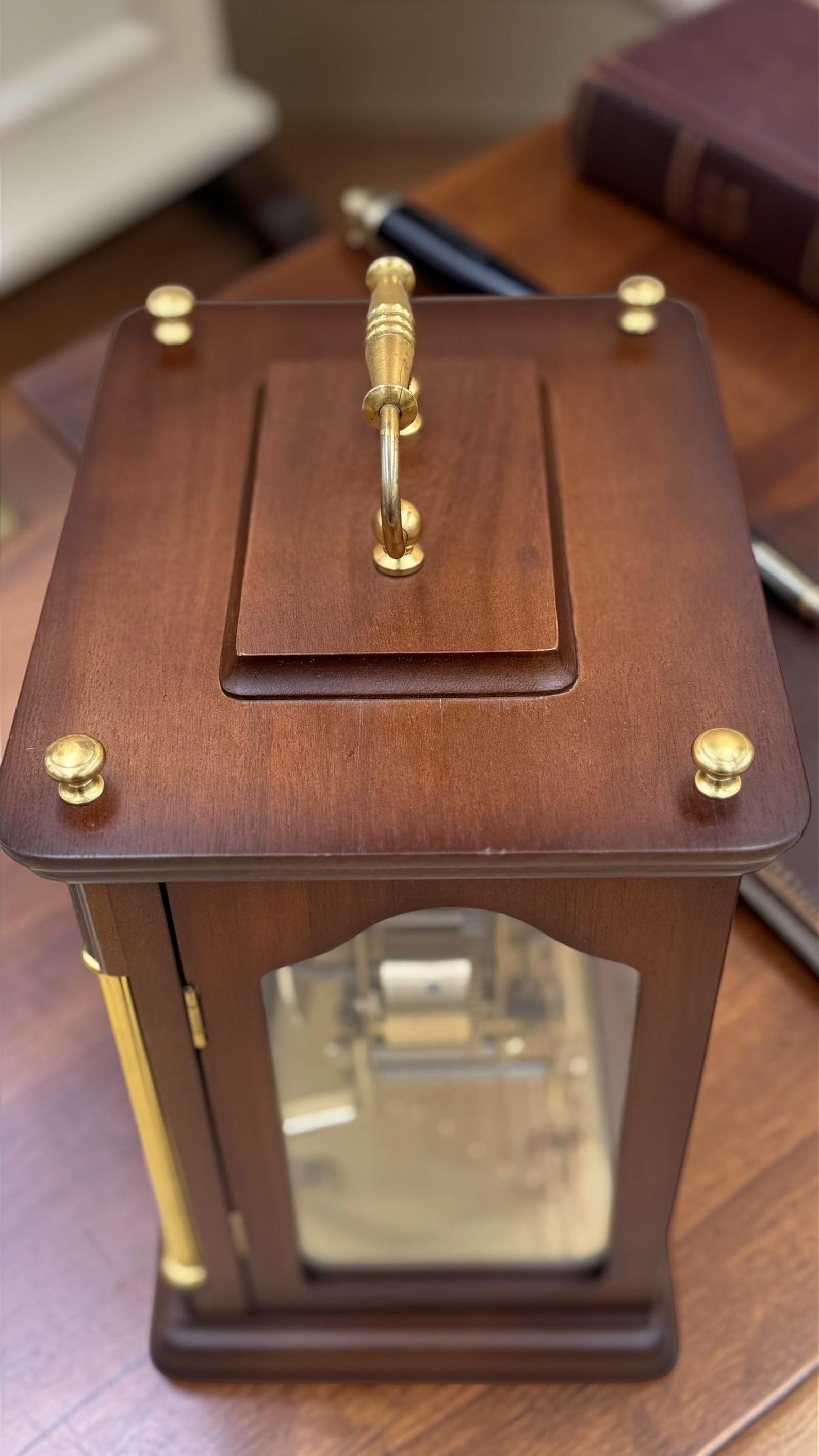Schatz Triple Chime Mantel Clock – Vintage German Bracket Clock