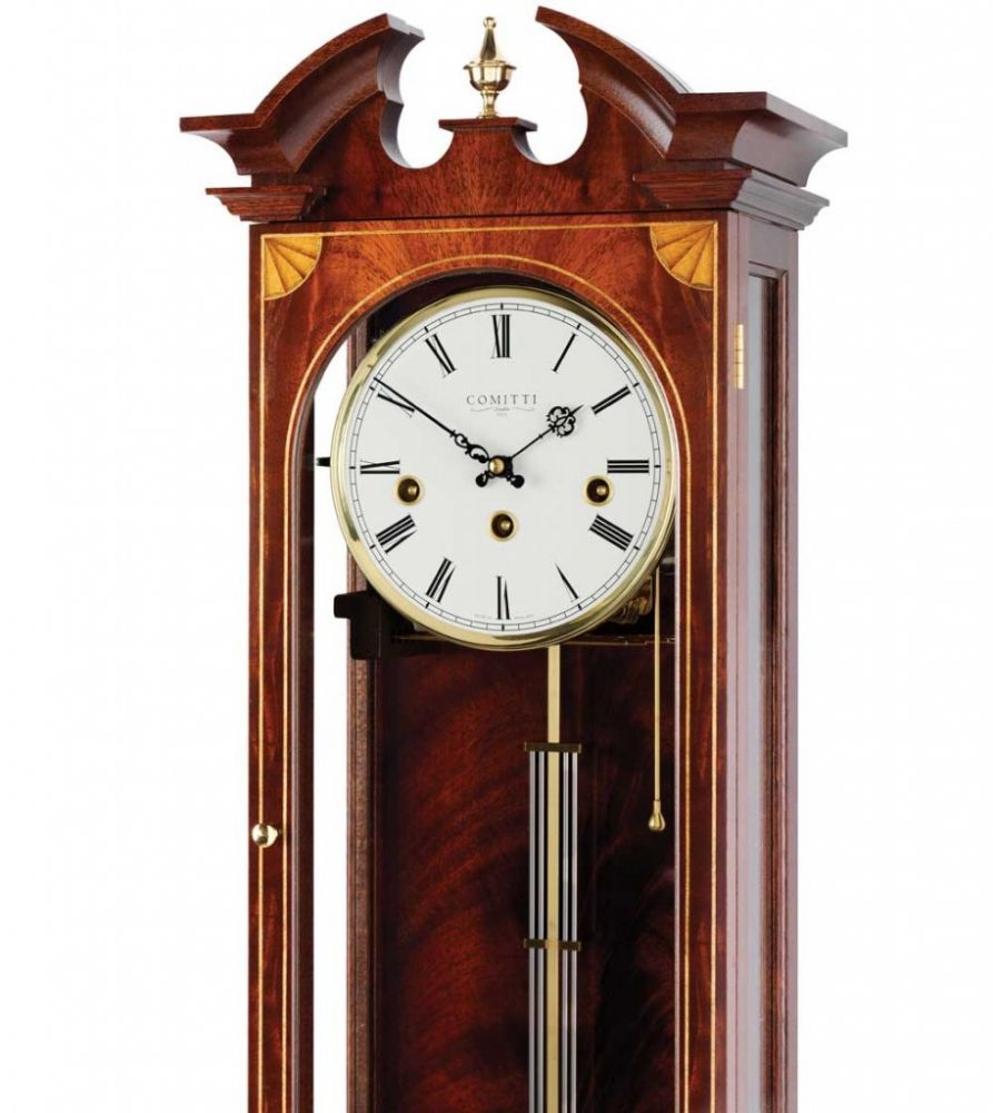 Comitti The Sheraton Wall Clock – Mahogany – product view 2