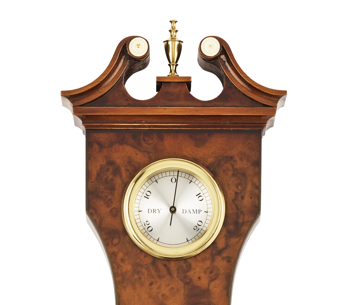 Comitti The Regency Banjo Barometer with Clock – product view 2