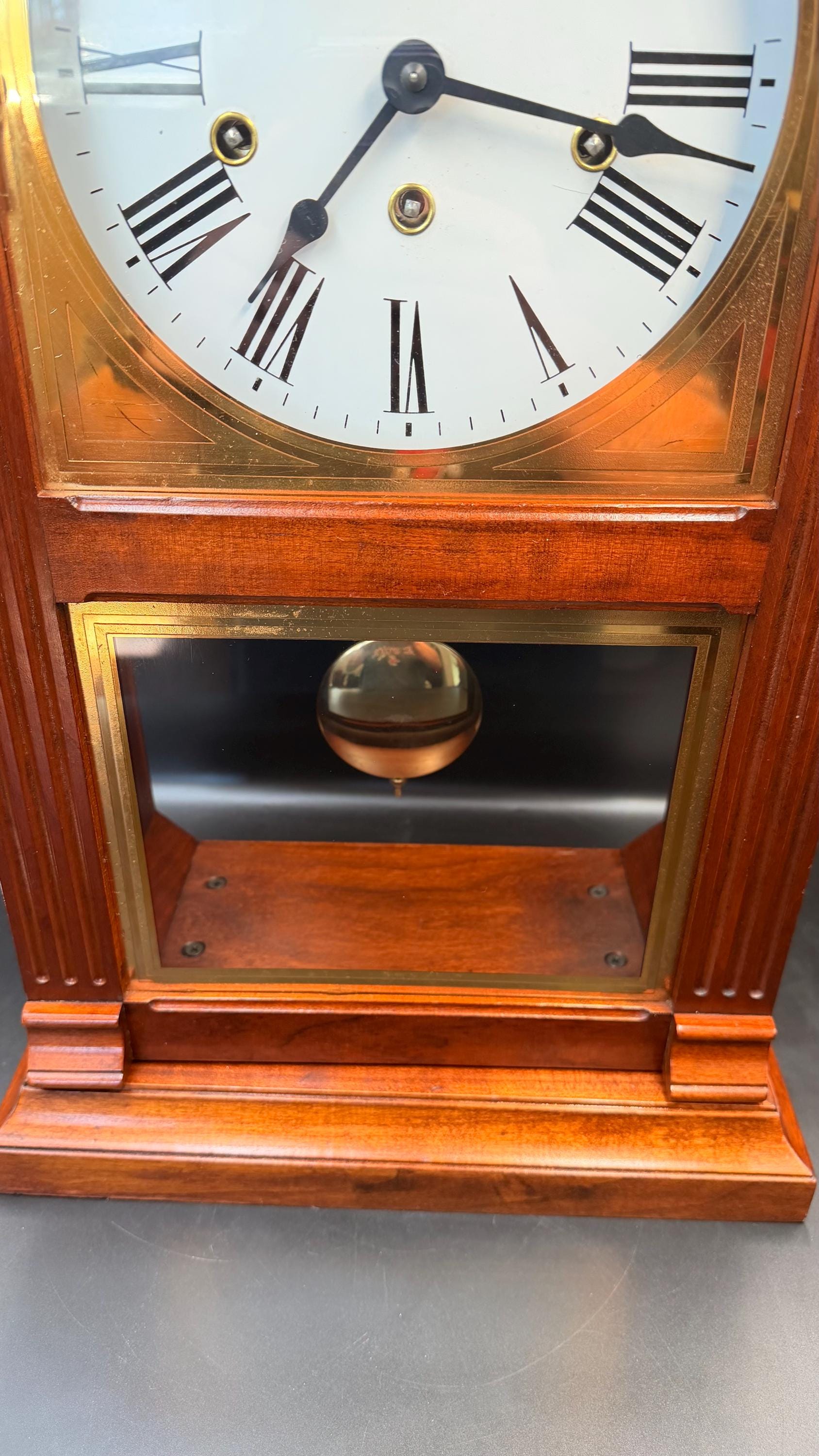 Large New England Clock Co Westminster Chime Mantel Clock - READ DESCRIPTION PLEASE
