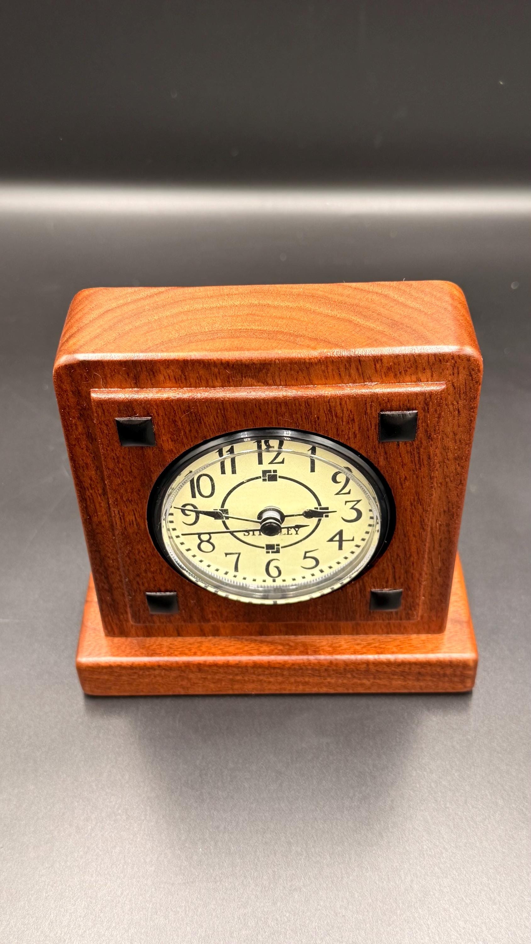Stickley Bradley Oak Desk Clock – Mission Arts & Crafts Style