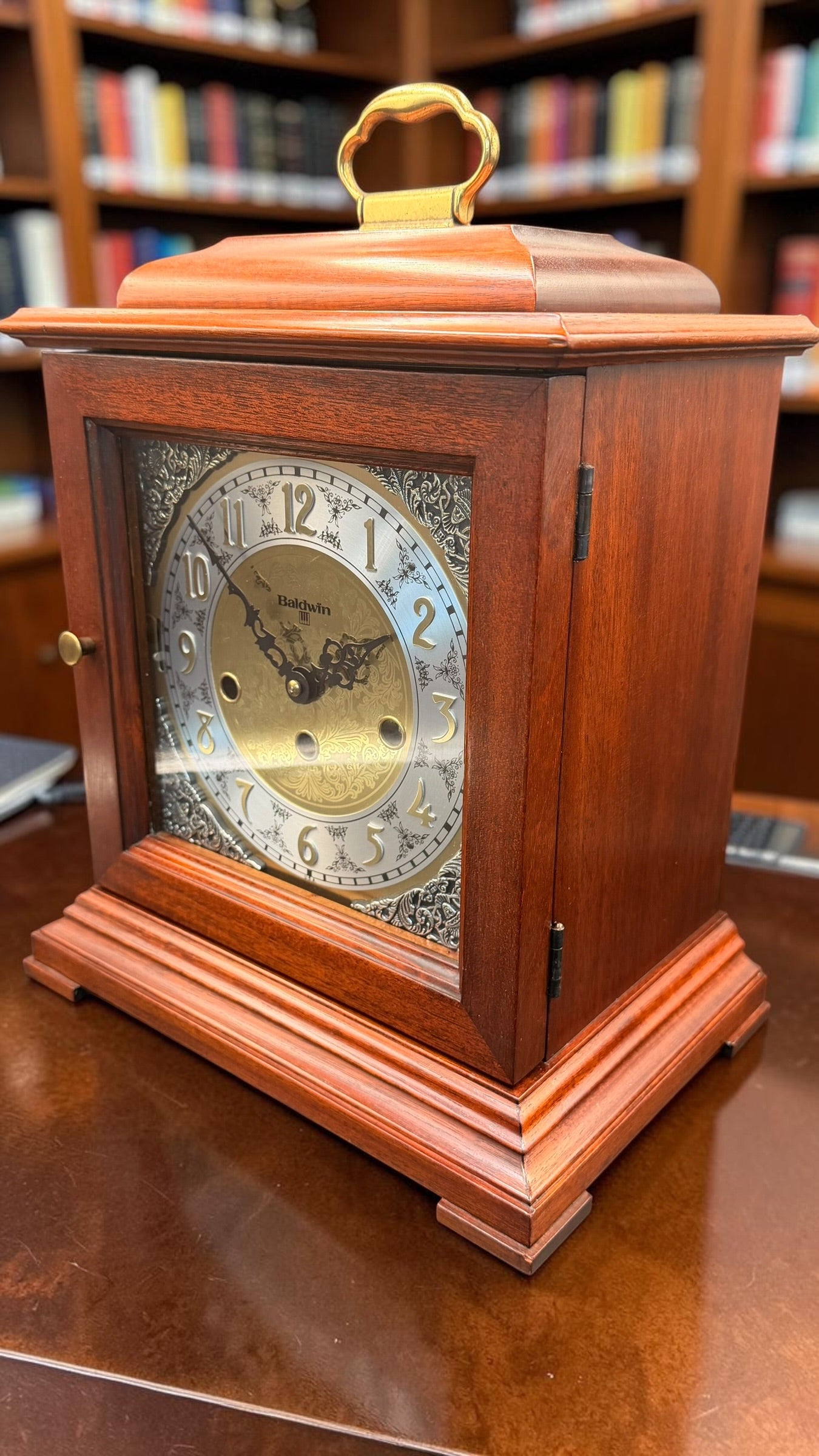 Vintage Baldwin Piano & Organ Company Mantel Clock | Westminster Chime | German Hermle Mechanical Movement
