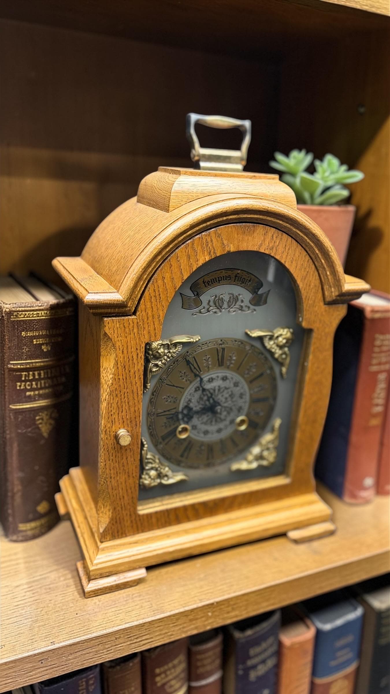 Vintage Bucherer Mantel Clock – Bim Bam Chime – Serviced & Runs Perfectly
