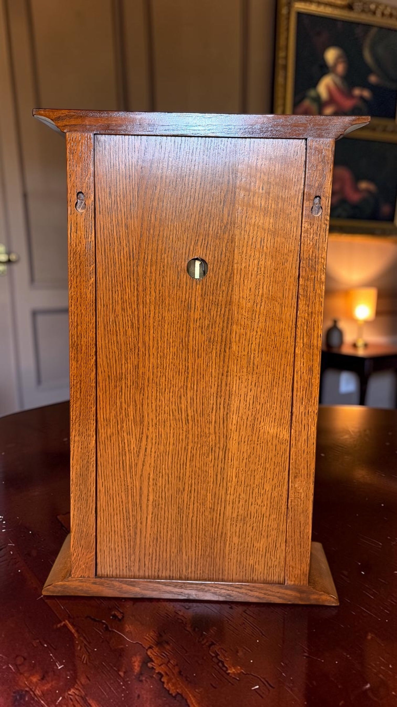 Stickley Wedding Mantel Clock | Mission Oak Onondaga Hermle Mechanical Movement