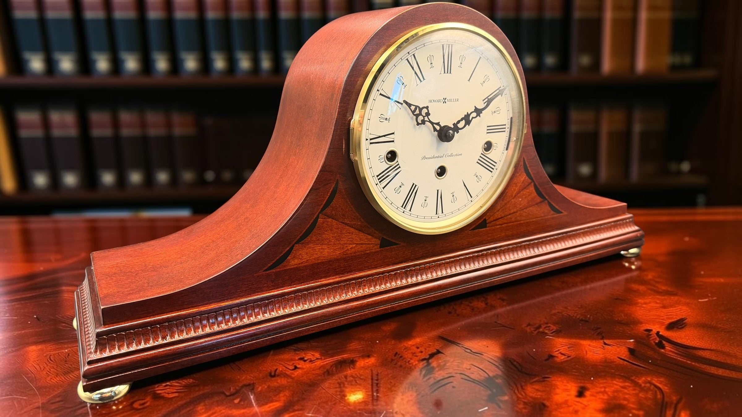 Howard Miller Livingston 630-128 Presidential Collection Triple Chime Mantel Clock