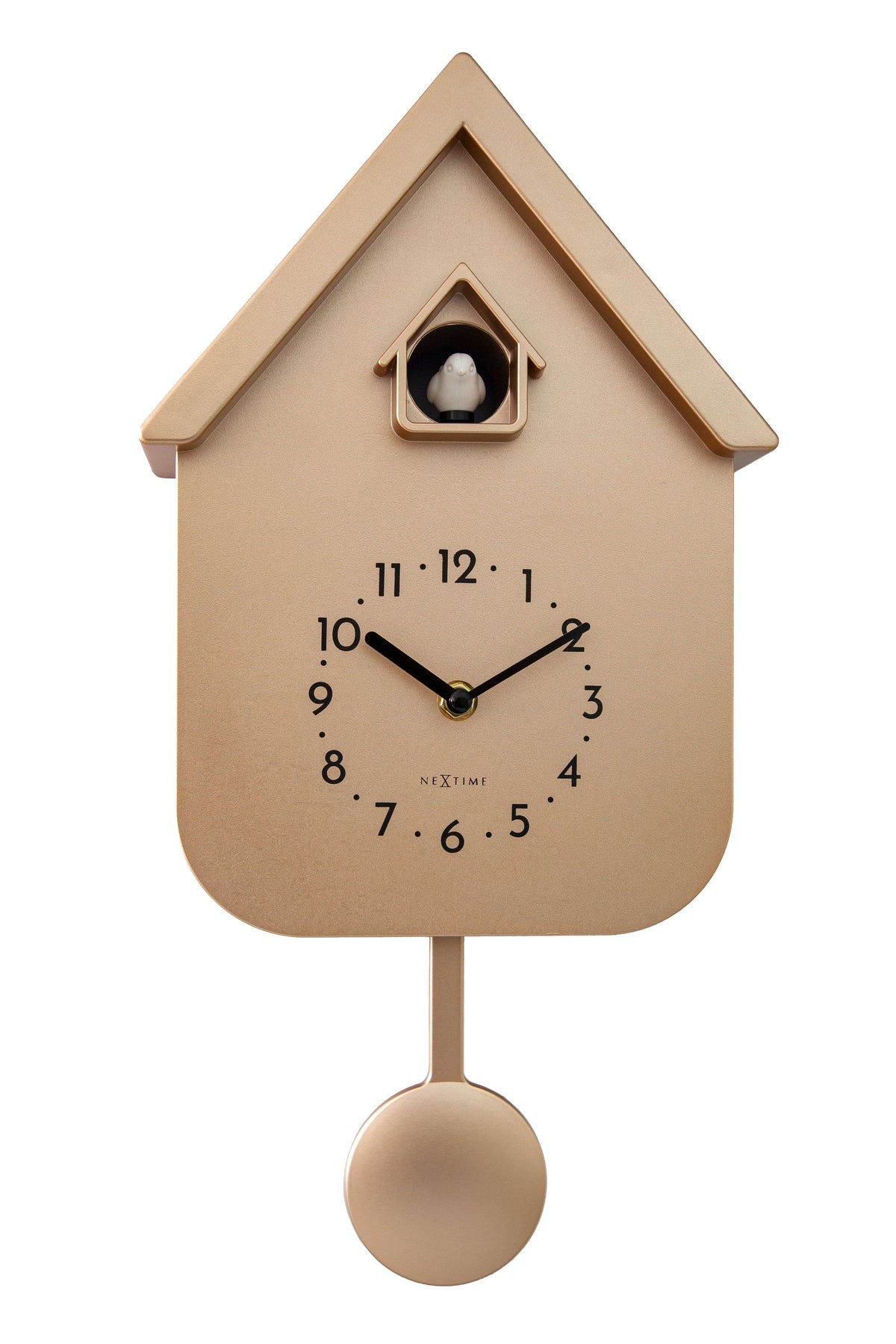 Modern Cuckoo Wall Clock with Night Sensor & Pendulum – “Twitter”