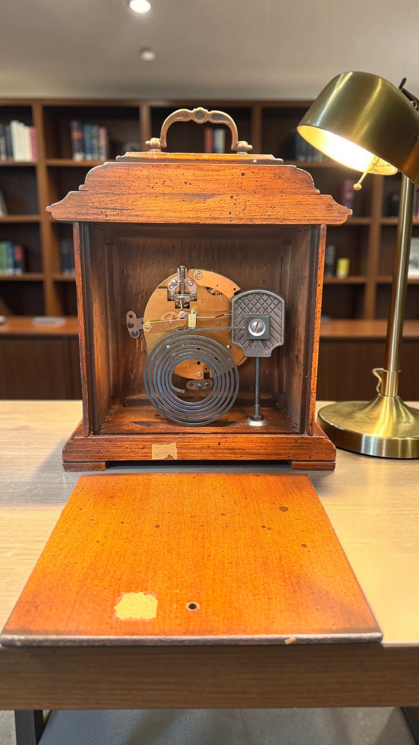 Antique P.F. Bollenbach Mantel Clock – Mechanical Wind Up Clock
