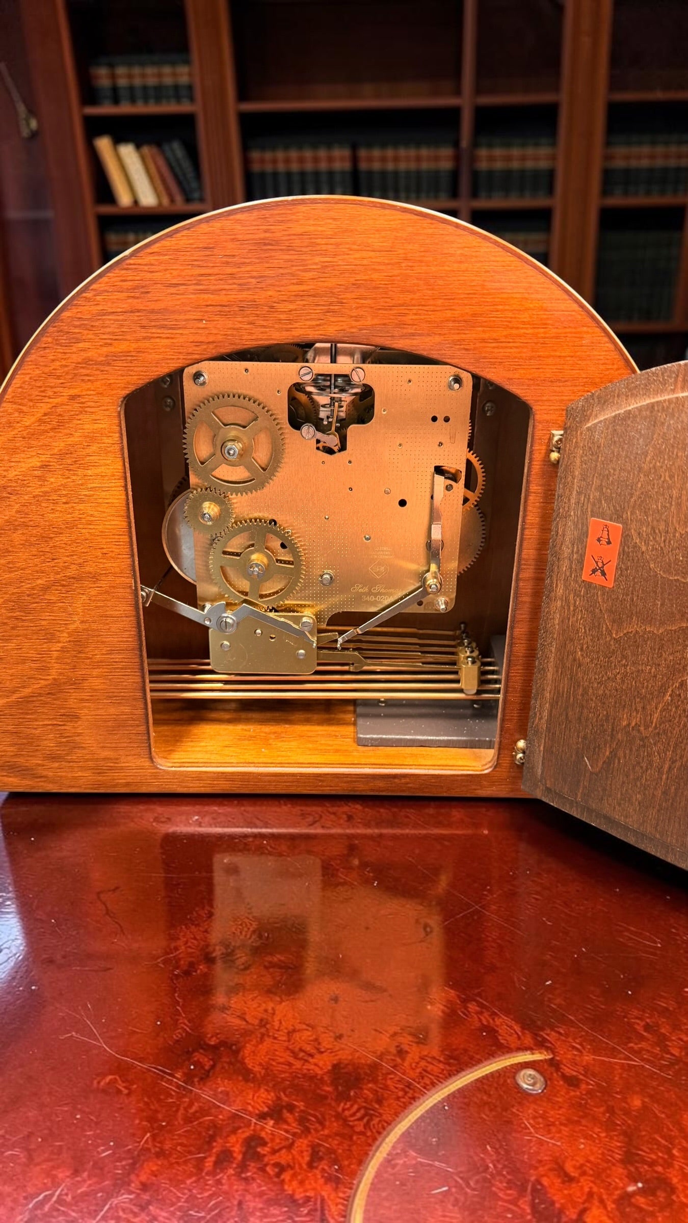 Vintage Seth Thomas Westminster Chime Mantel Clock – detail image 12